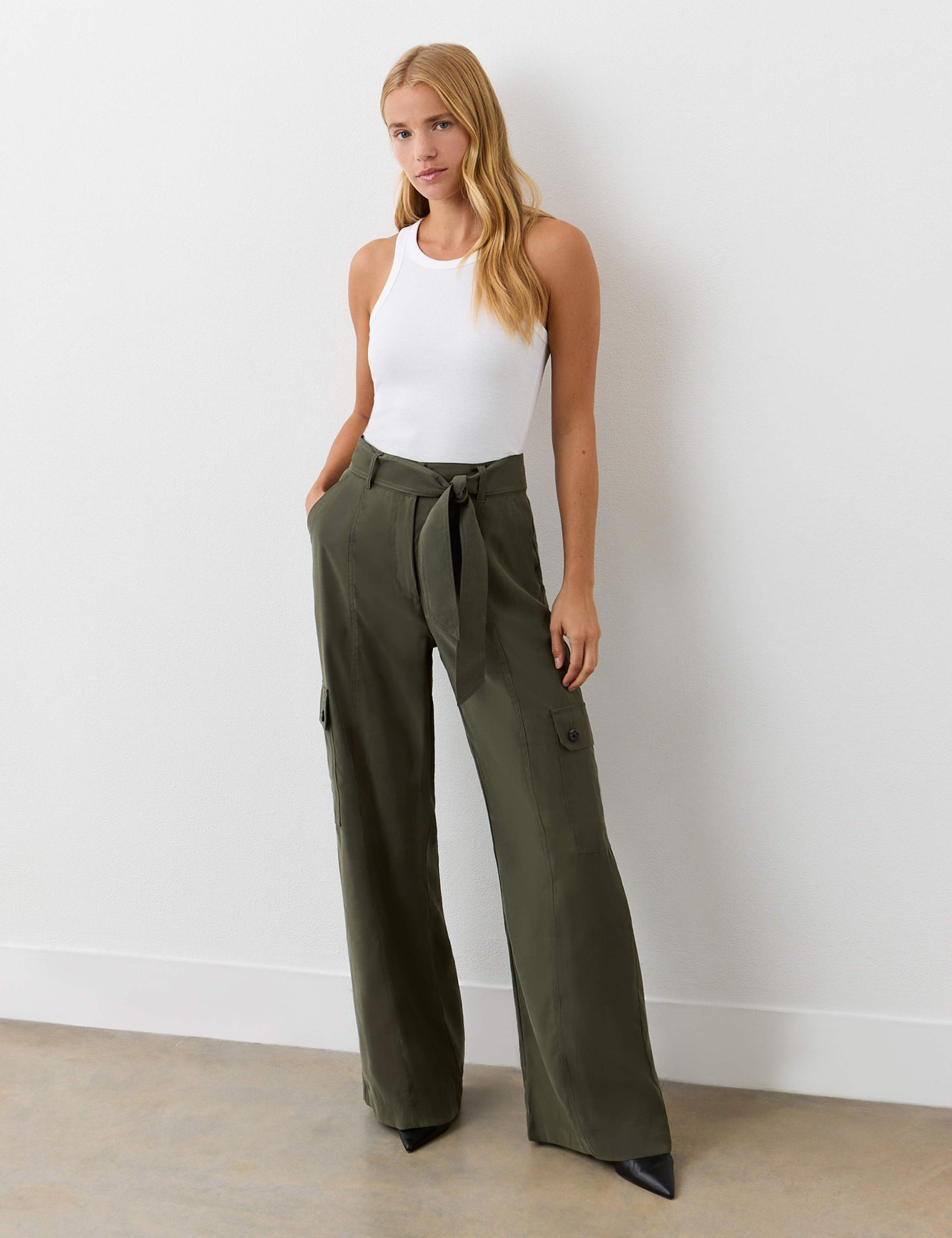 Cargo Belted Wide Leg Trousers 4 of 4