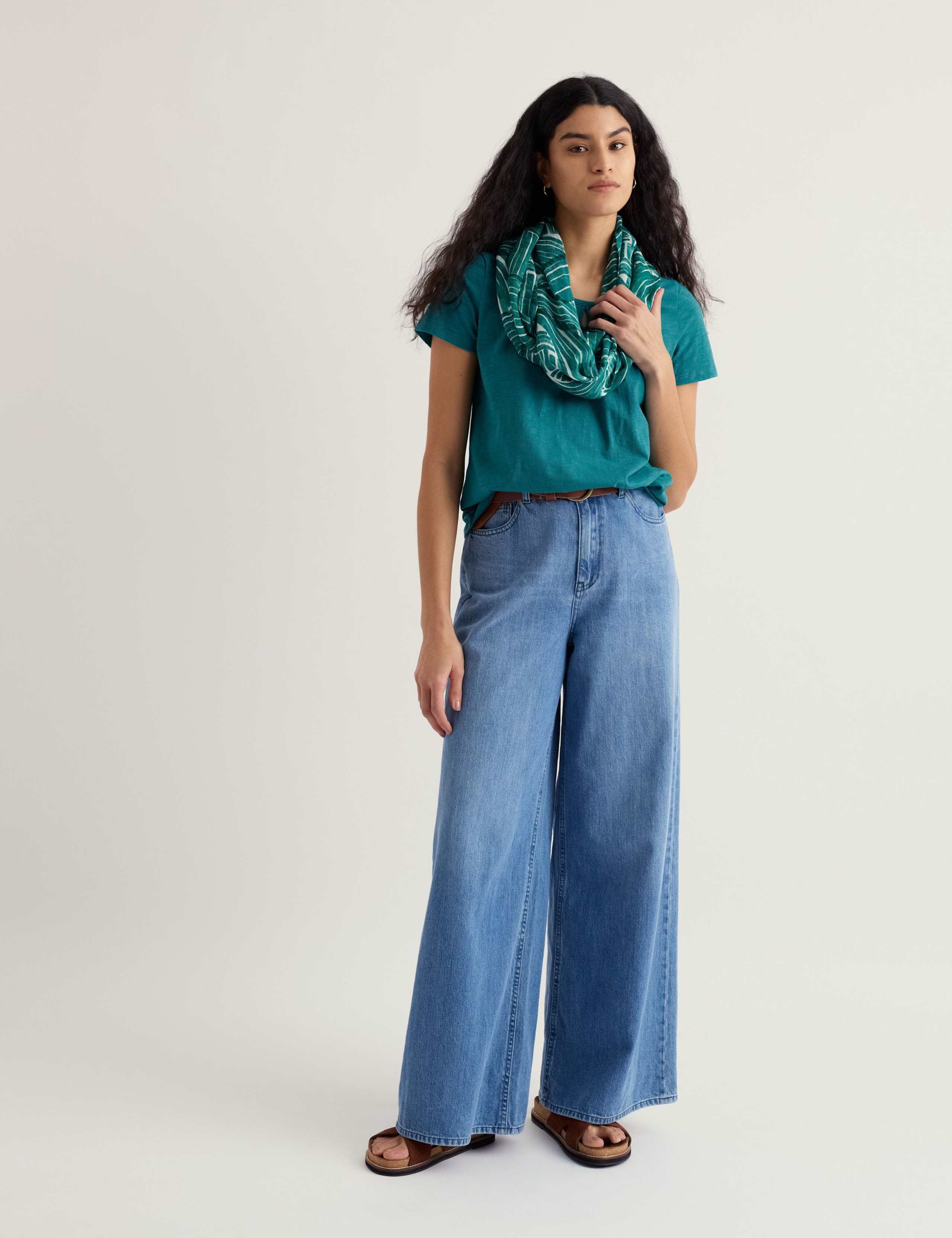 Pure Cotton Scoop Neck Relaxed T-Shirt 3 of 5