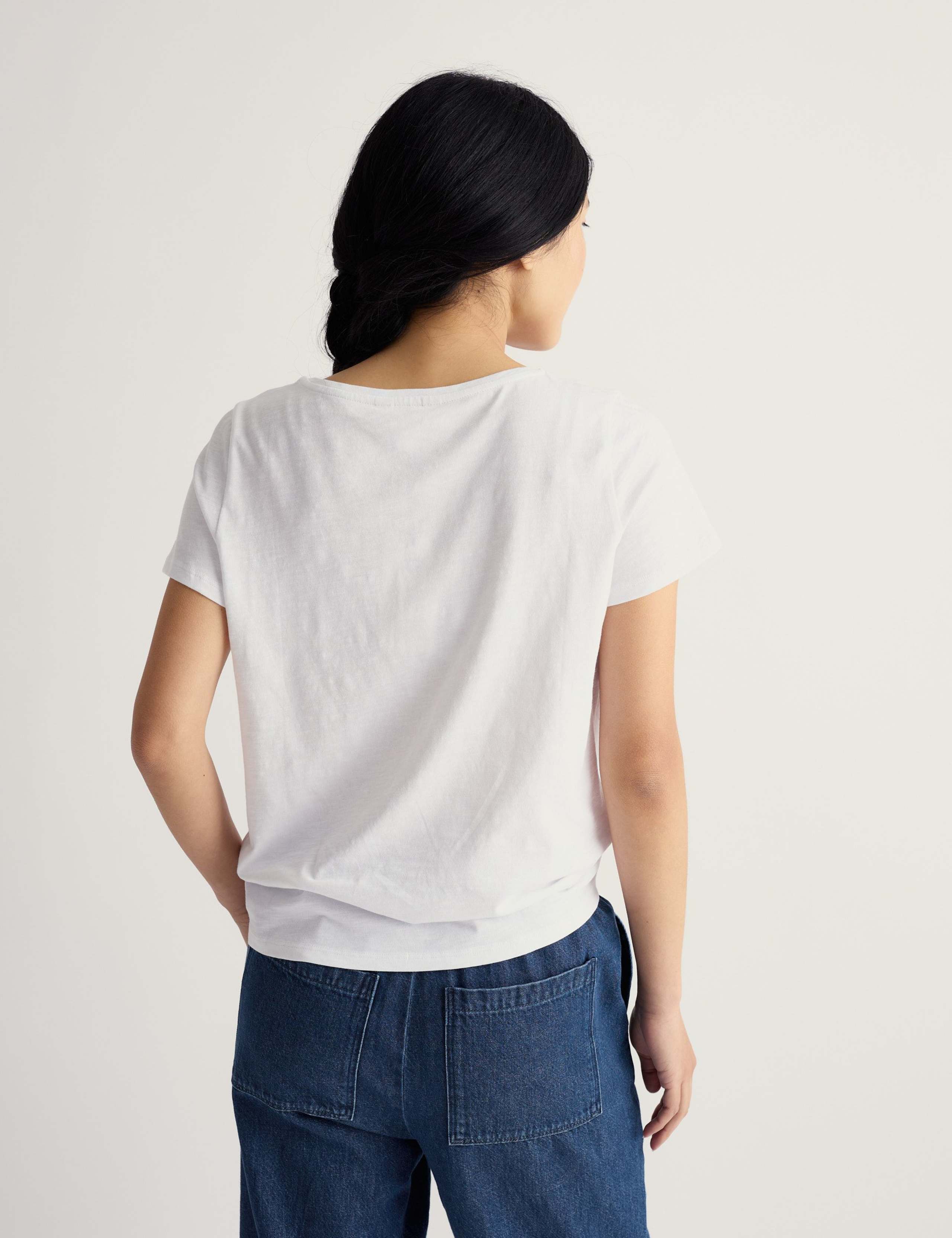 Pure Cotton Scoop Neck Relaxed T-Shirt 4 of 5