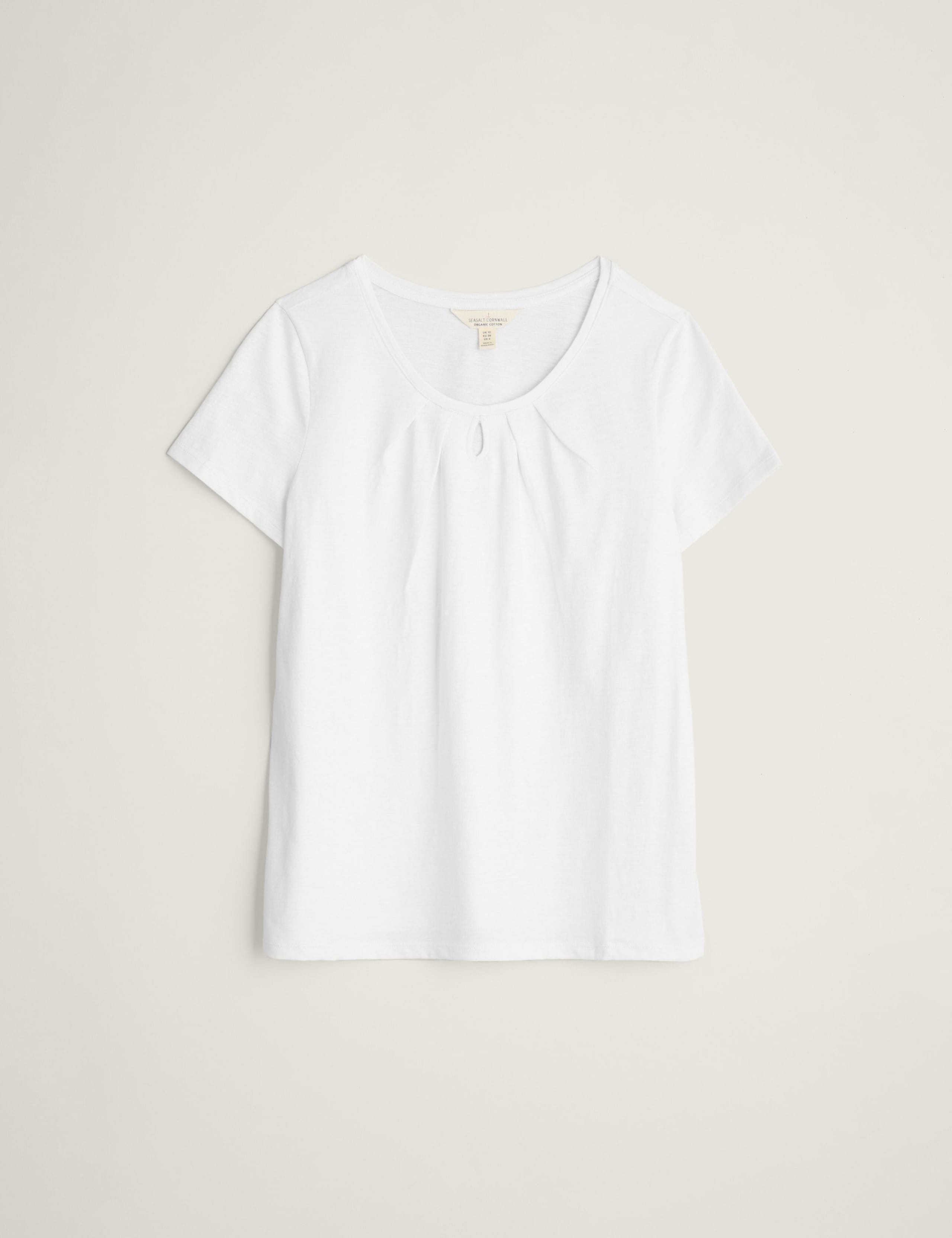 Pure Cotton Scoop Neck Relaxed T-Shirt 2 of 5
