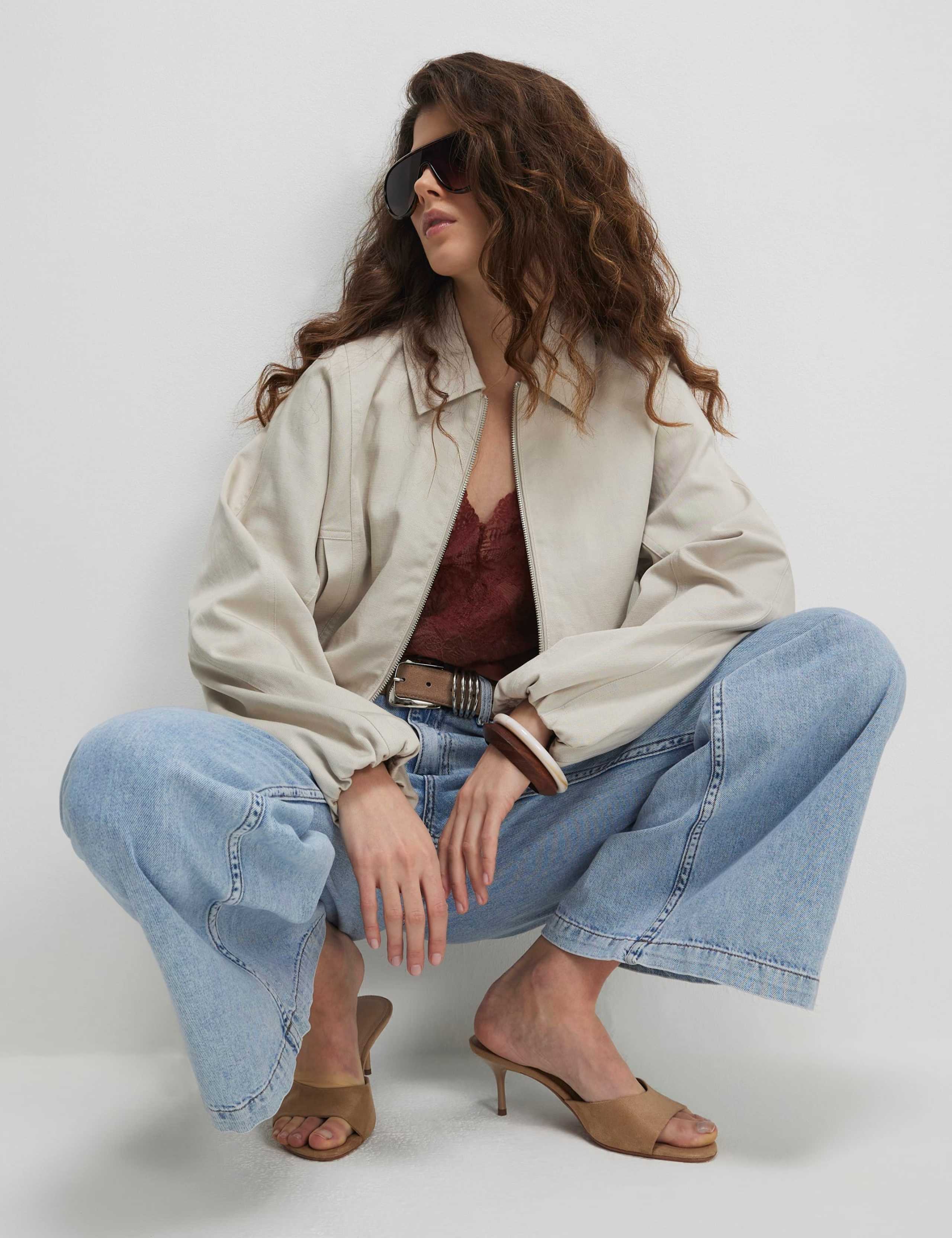 Lyocell™ Rich Oversized Harrington Jacket 3 of 4