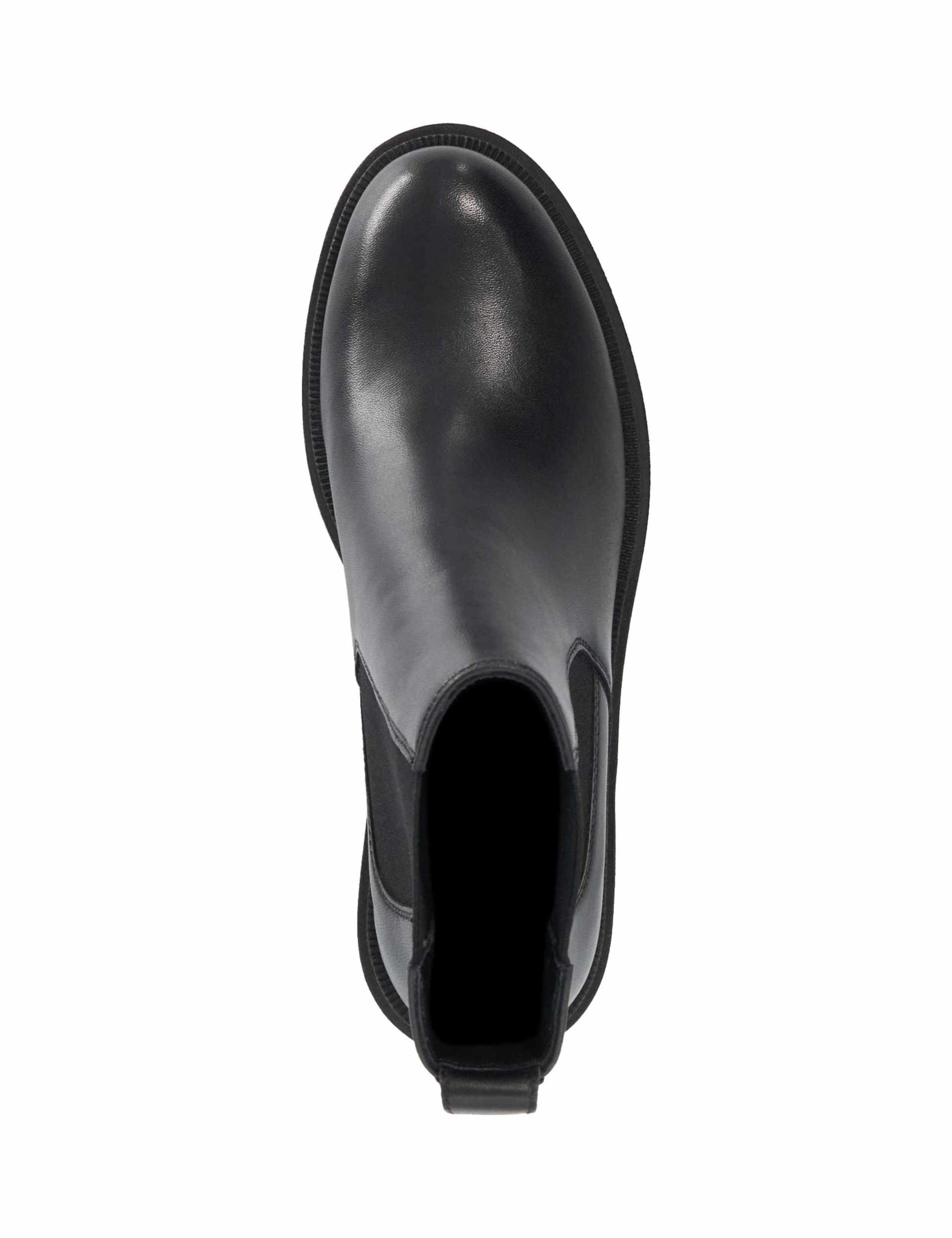 Leather Chunky Chelsea Block Heel Ankle Boots 3 of 6