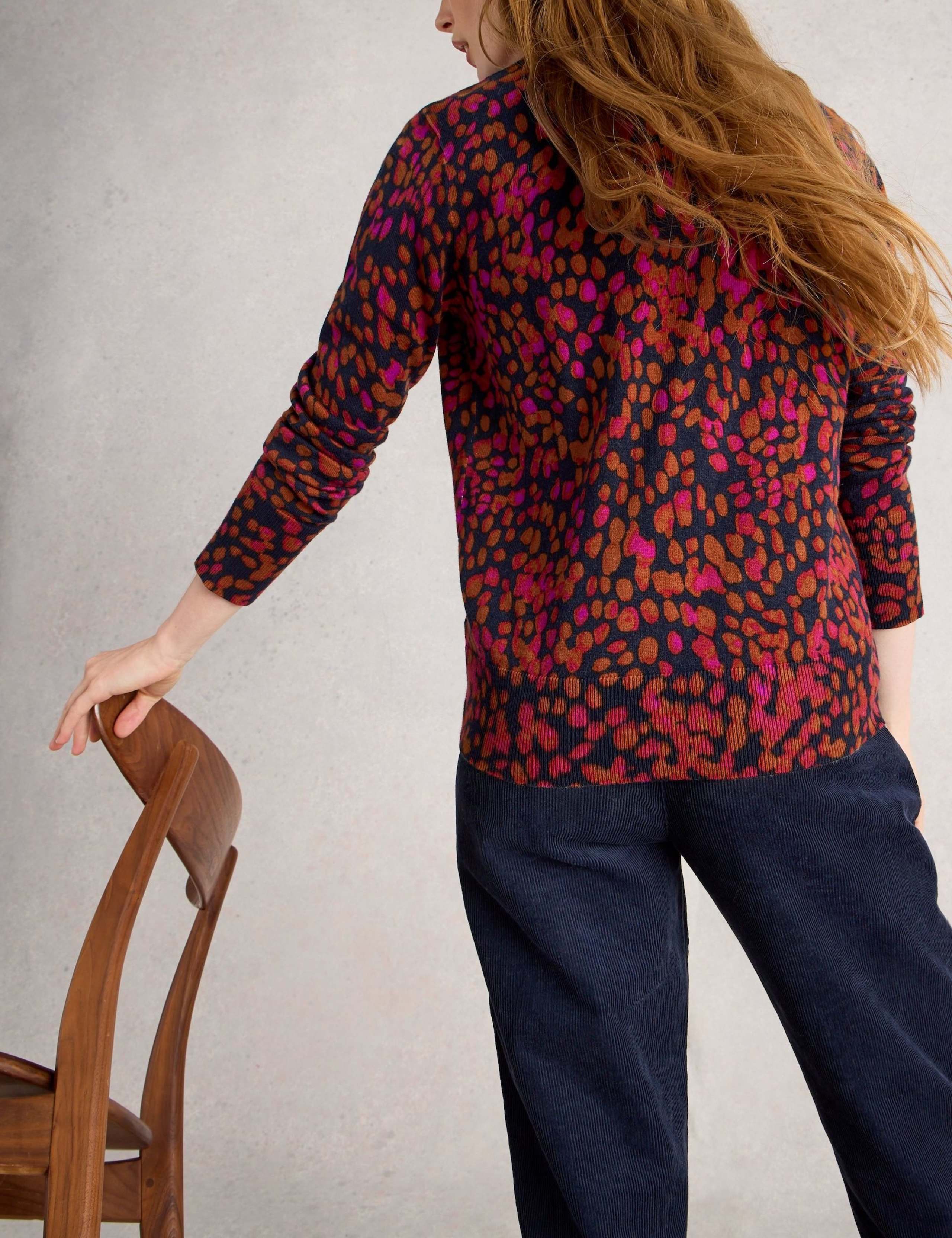 Merino Wool Blend Patterned Jumper 4 of 6