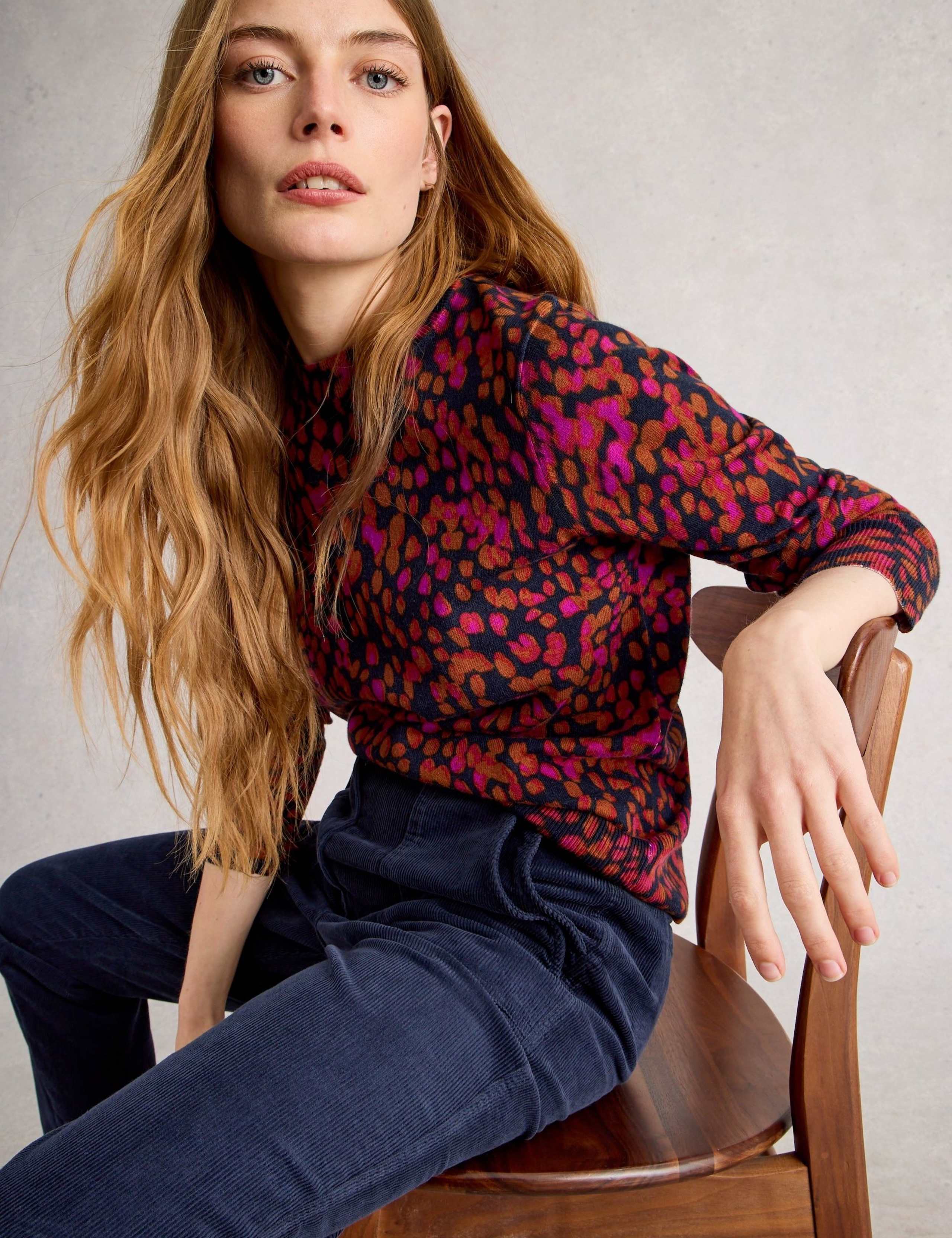 Merino Wool Blend Patterned Jumper 5 of 6