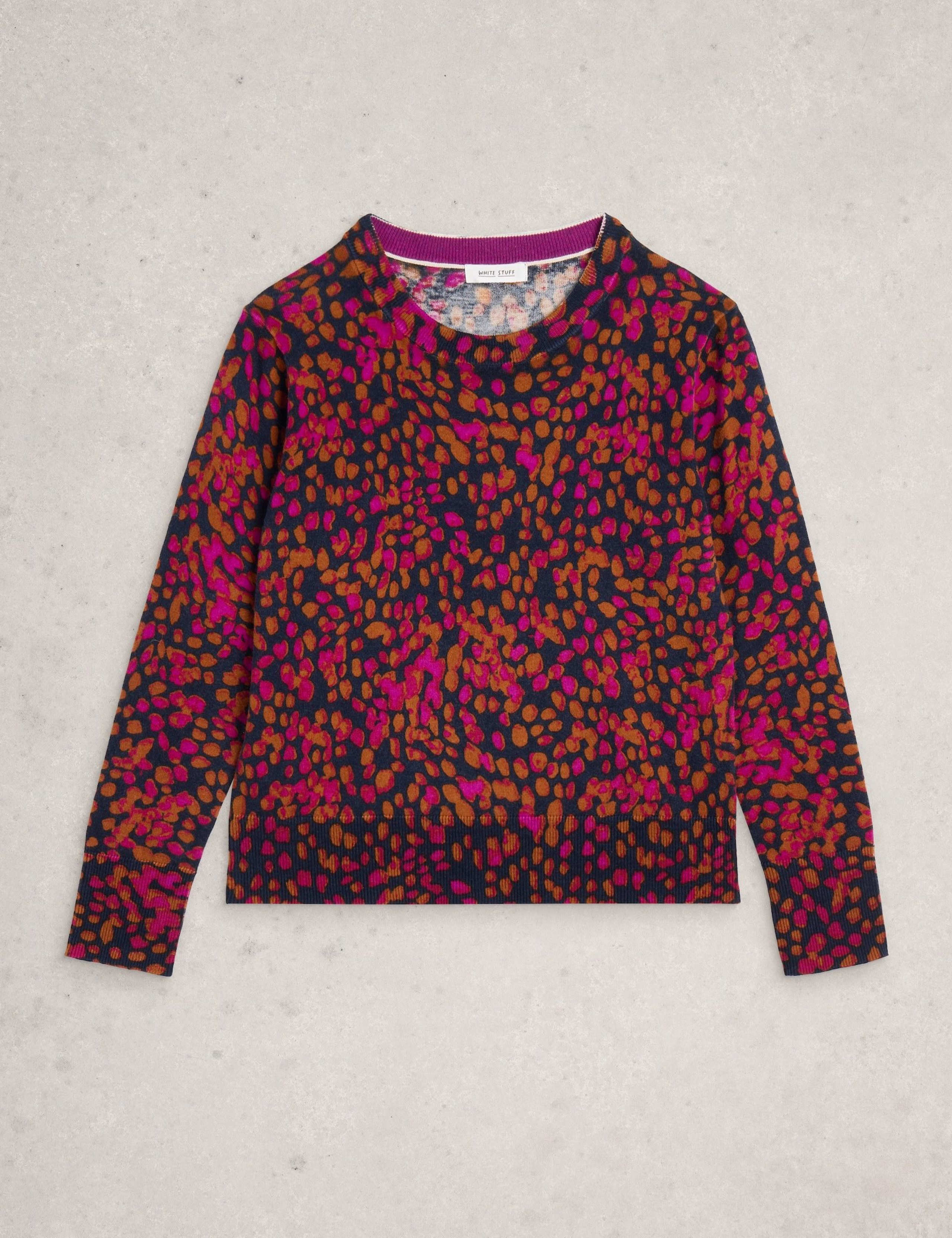 Merino Wool Blend Patterned Jumper 2 of 6