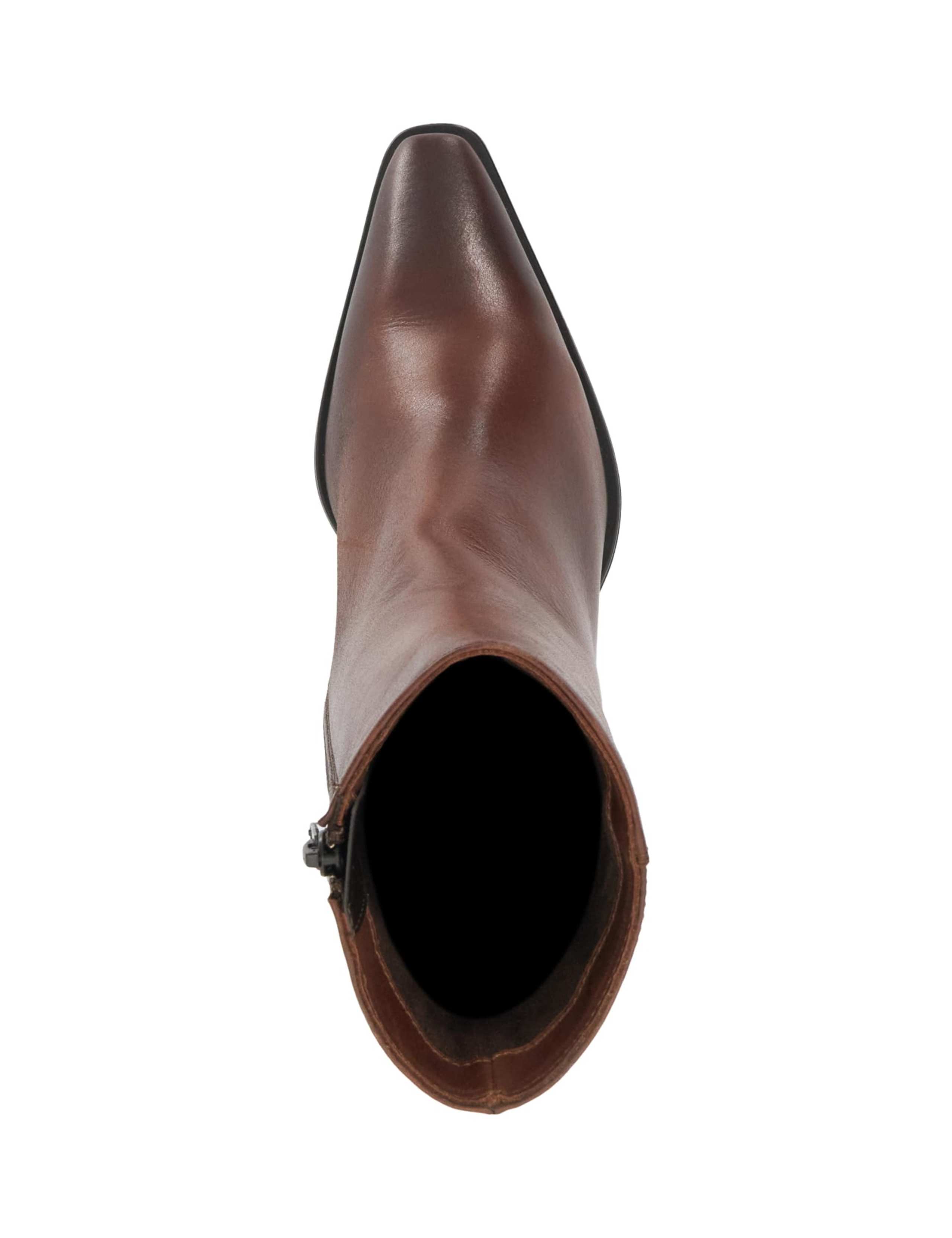 Leather Block Heel Ankle Boots 2 of 5