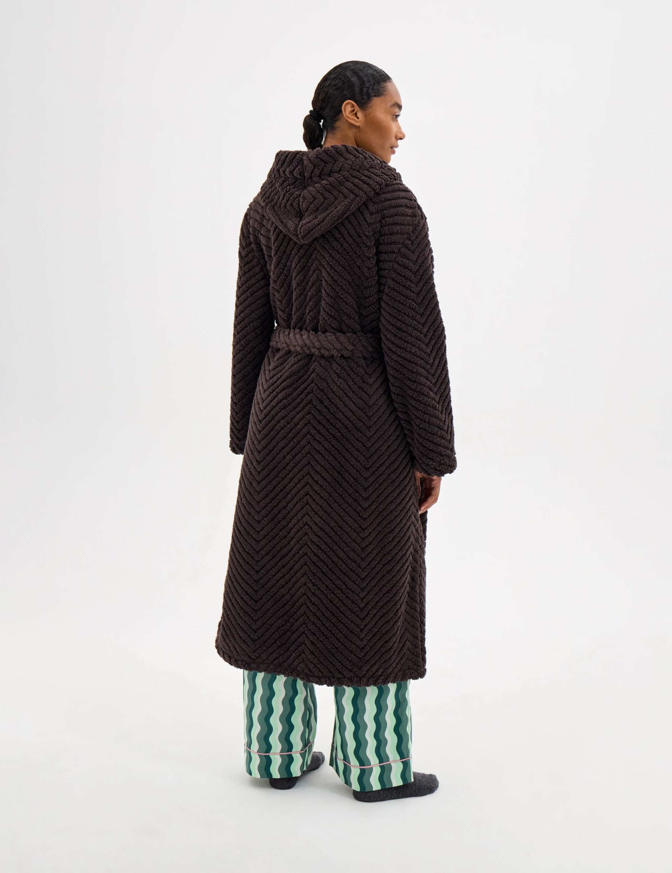 Hooded Textured Dressing Gown 3 of 5