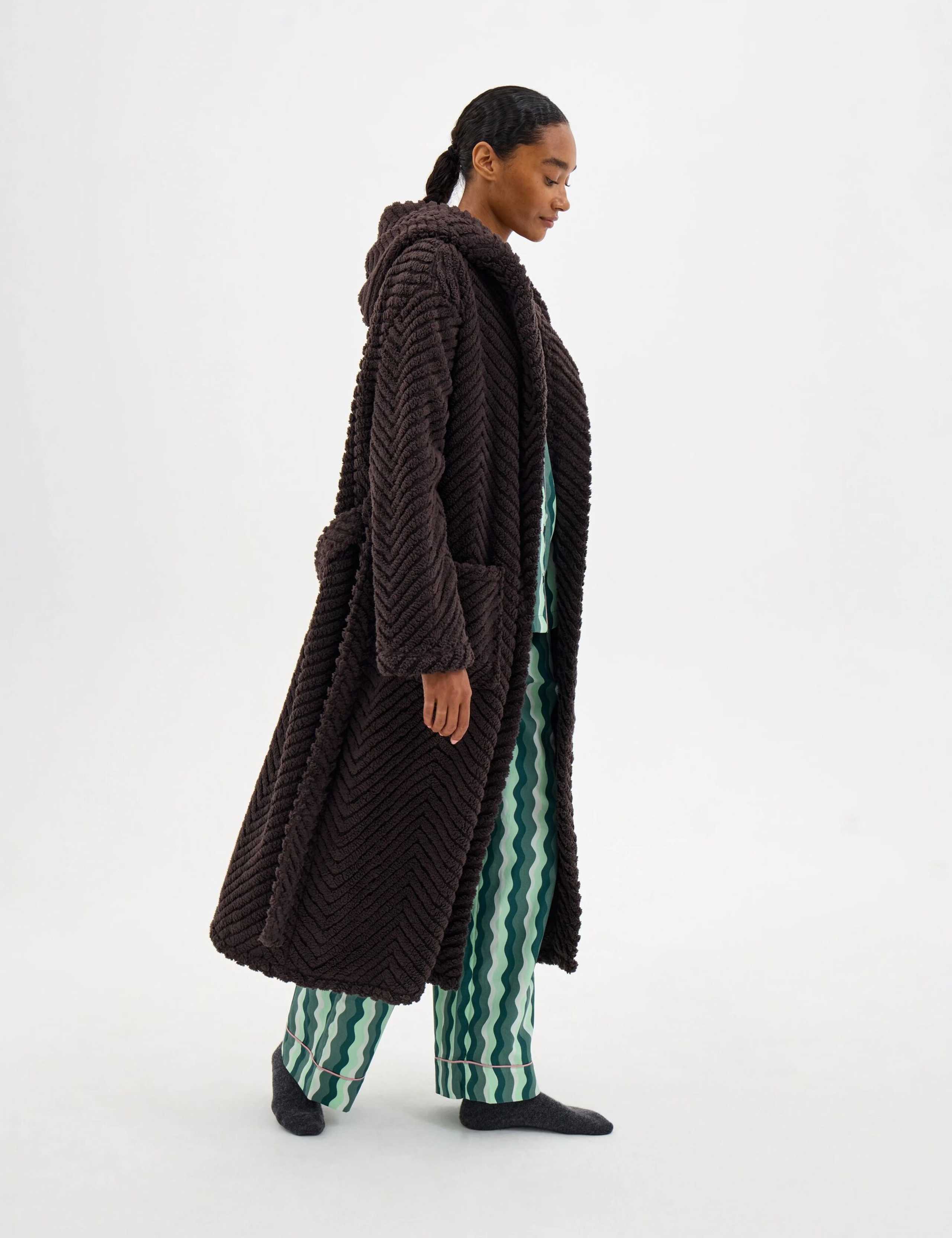 Hooded Textured Dressing Gown 4 of 5