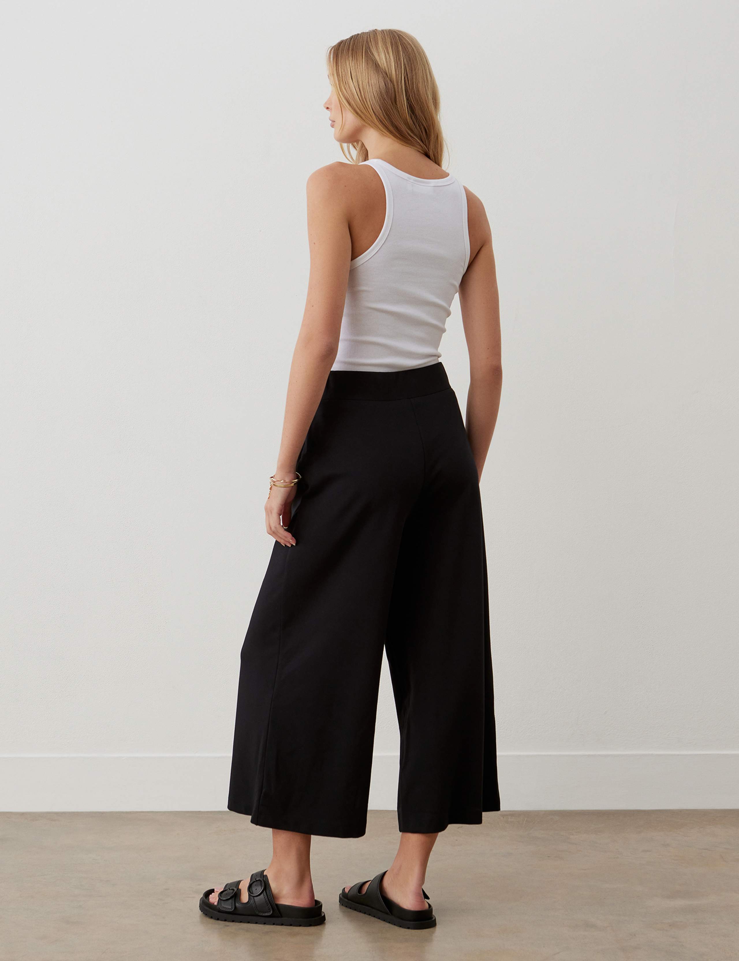 Miribel Ponte Jersey Wide Leg Trouser 3 of 4