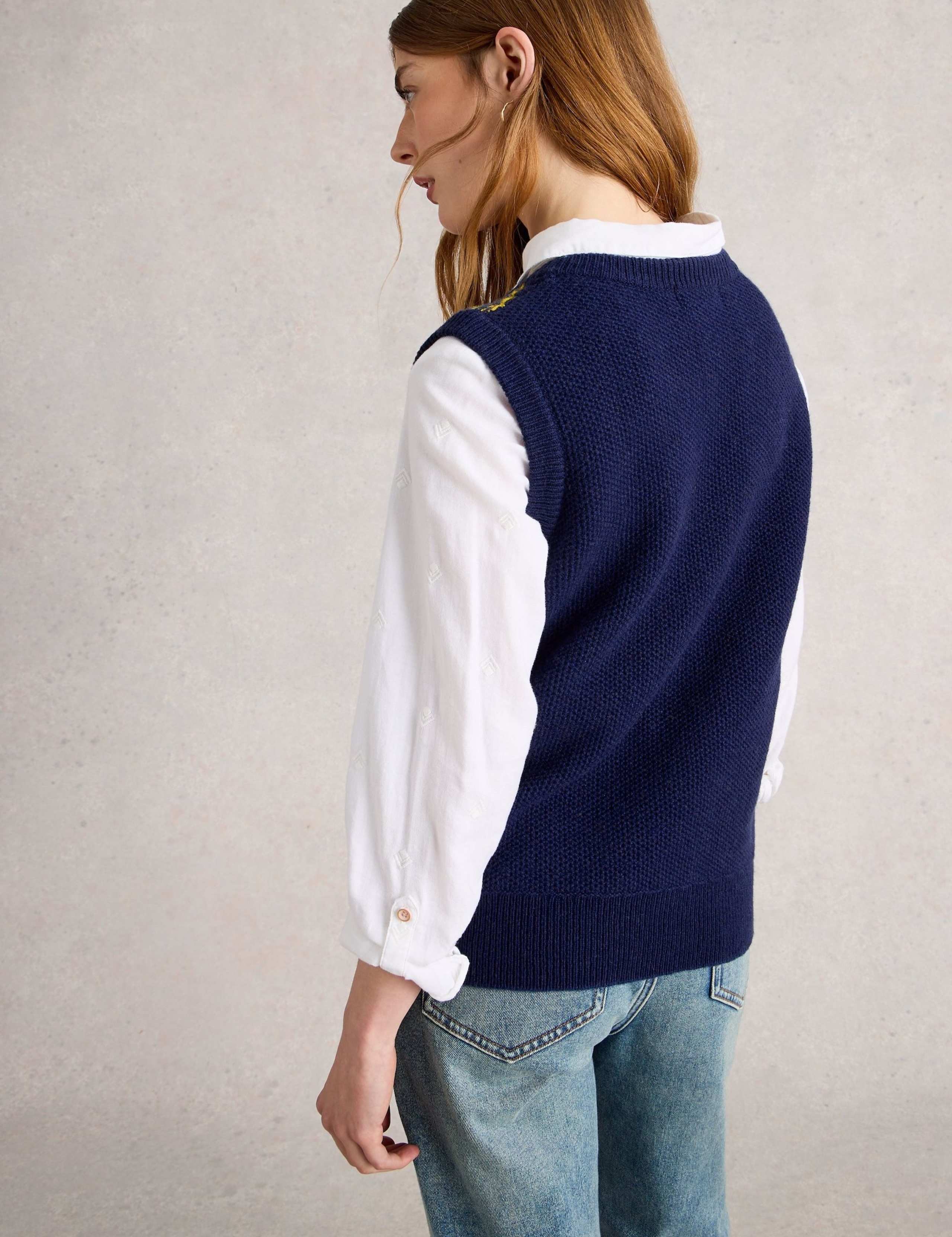 Lambswool Rich Fair Isle Knitted Top 4 of 6