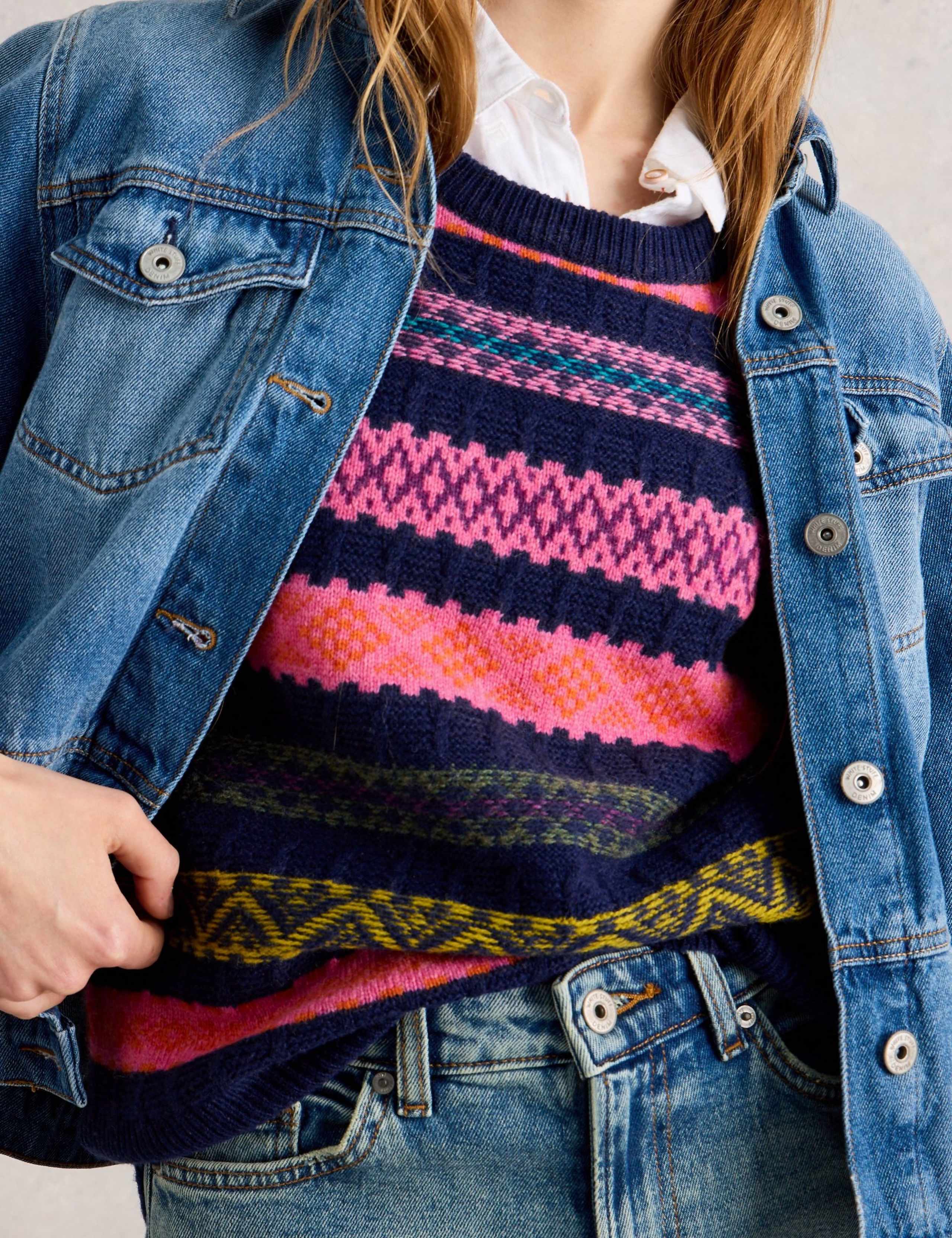 Lambswool Rich Fair Isle Knitted Top 5 of 6