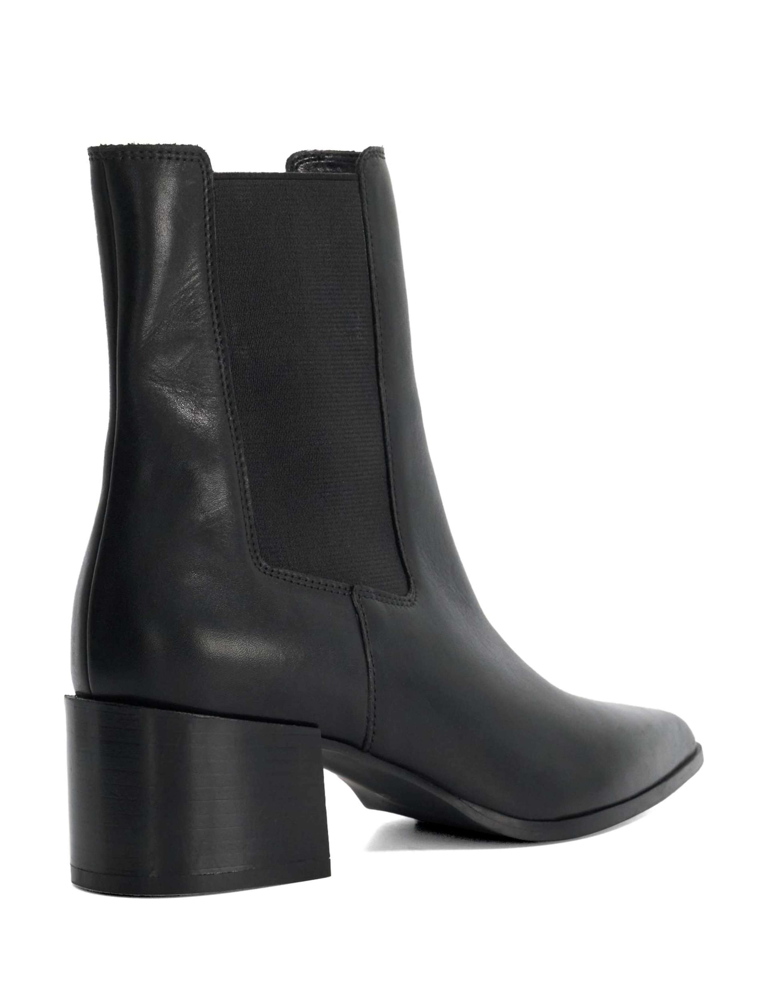 Leather Pointed Toe Chelsea Boots 4 of 5