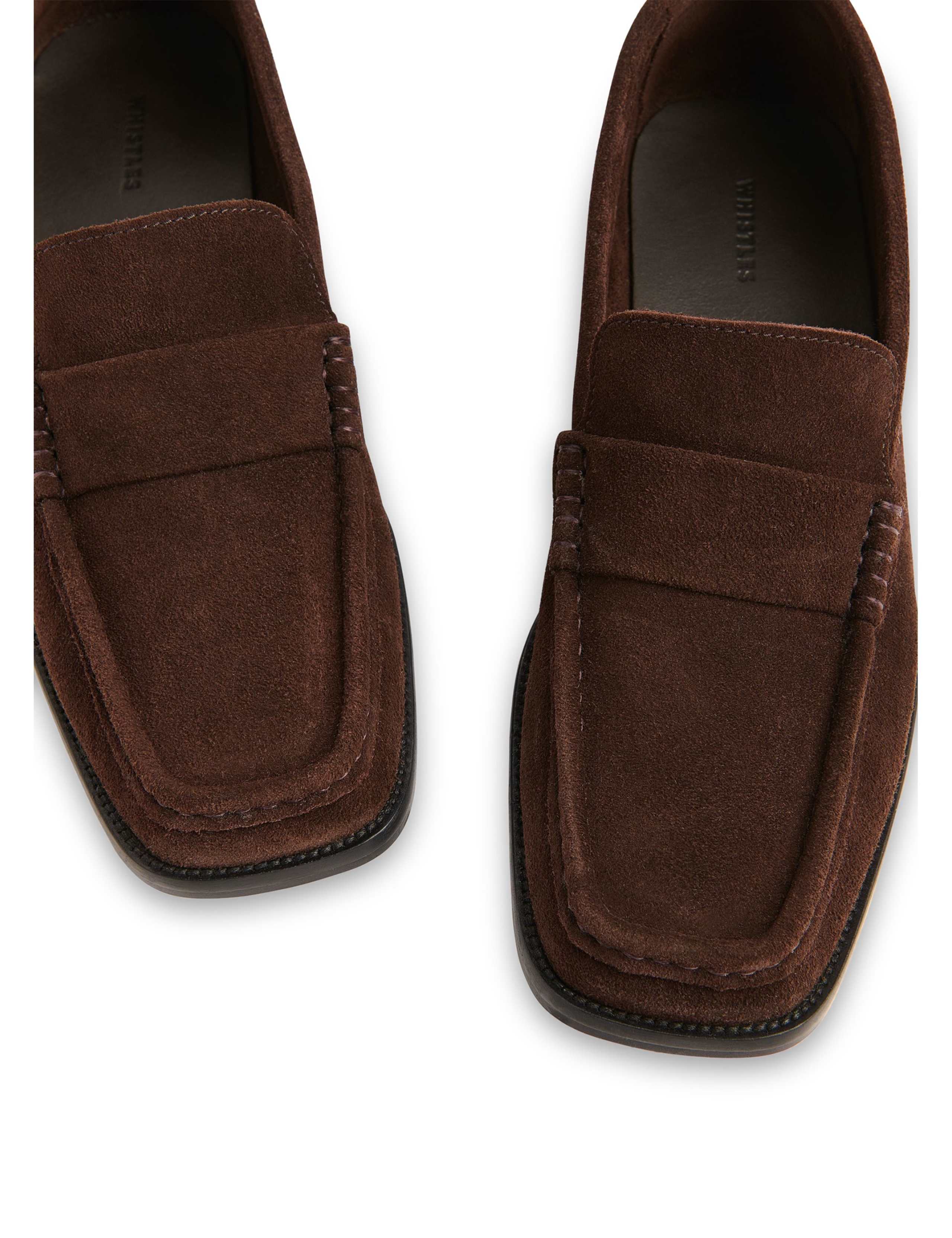 Mora Suede Slip On Square Toe Loafers 4 of 4