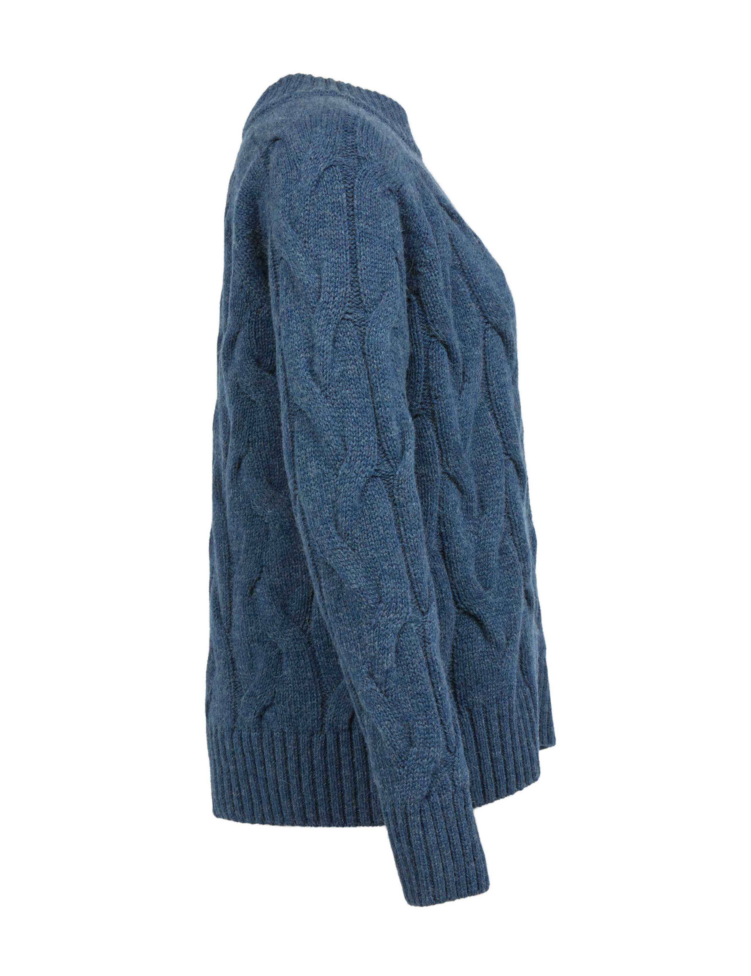 Pure Wool Cable Knit Relaxed Jumper 4 of 9