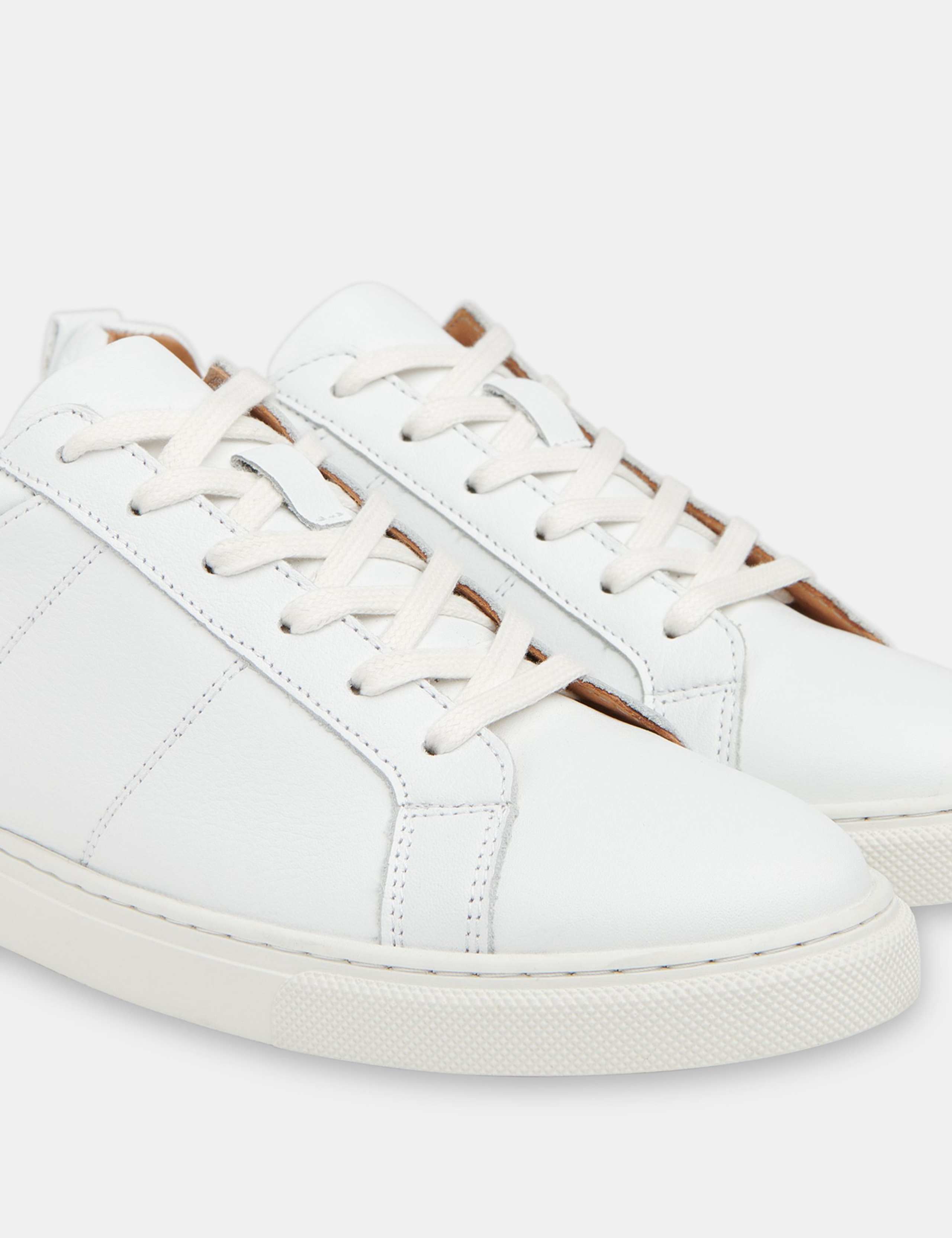 Leather Lace Up Trainers 3 of 4