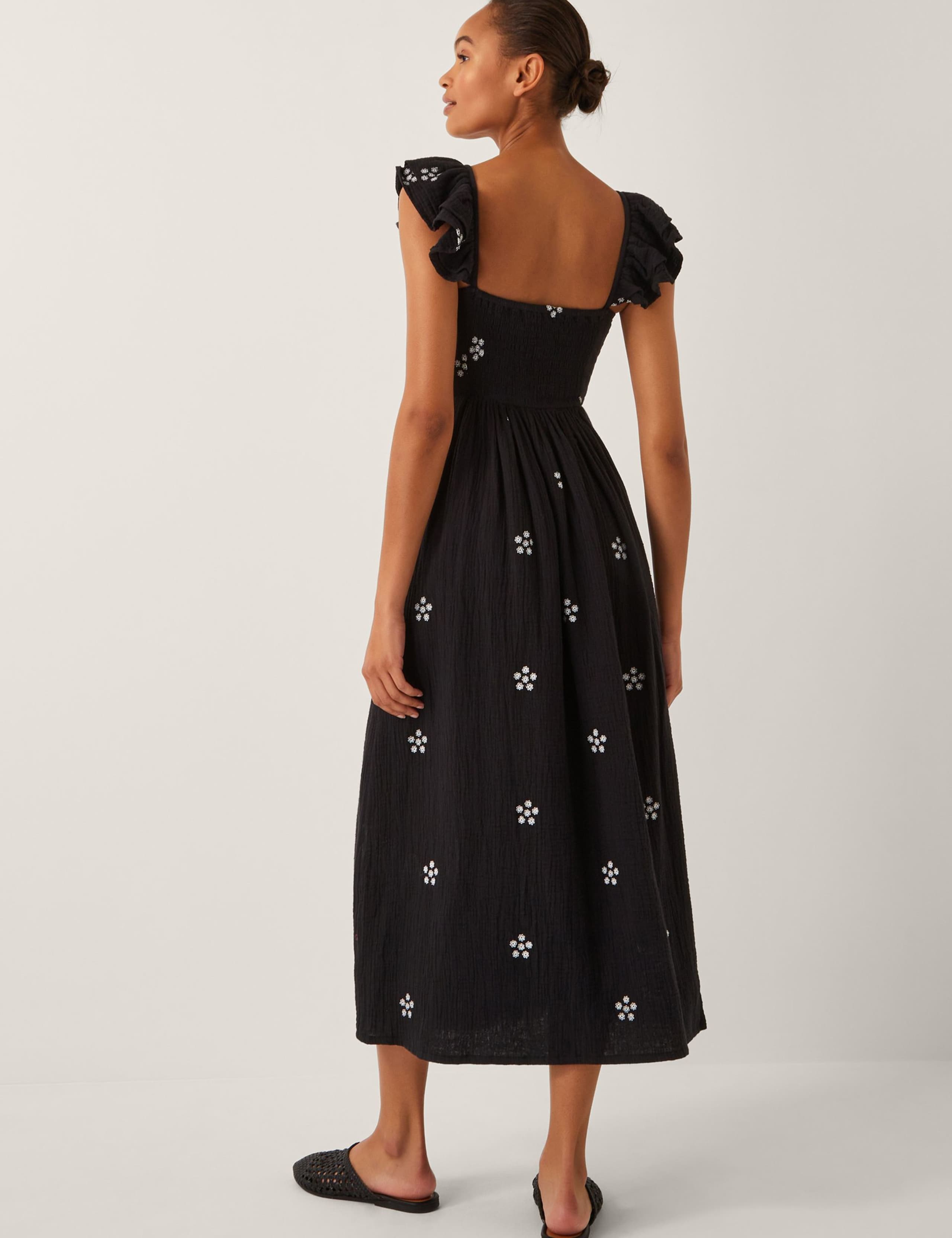 Pure Cotton Floral Skater Dress 3 of 4