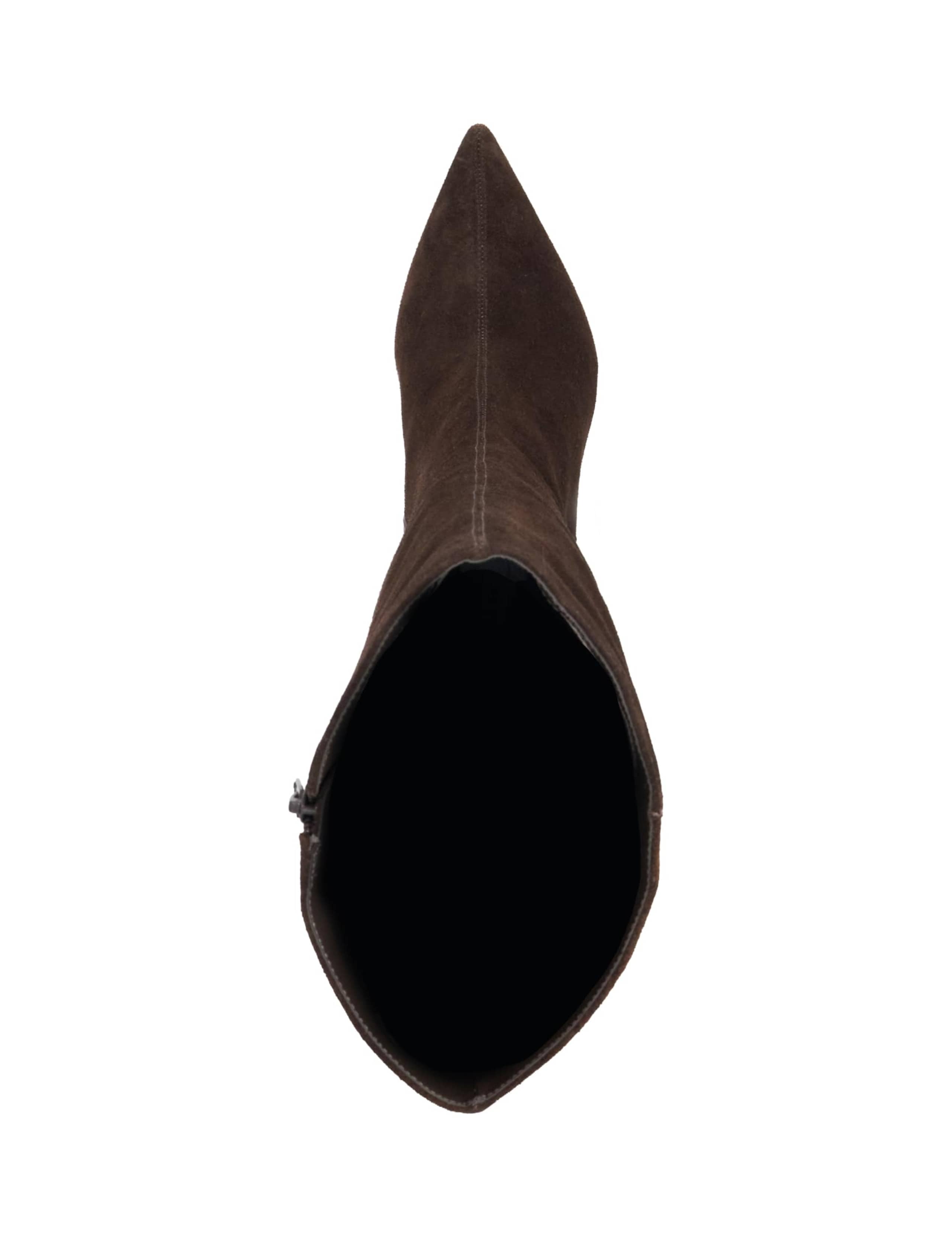 Wide Fit Leather Kitten Heel Knee High Boots 3 of 5