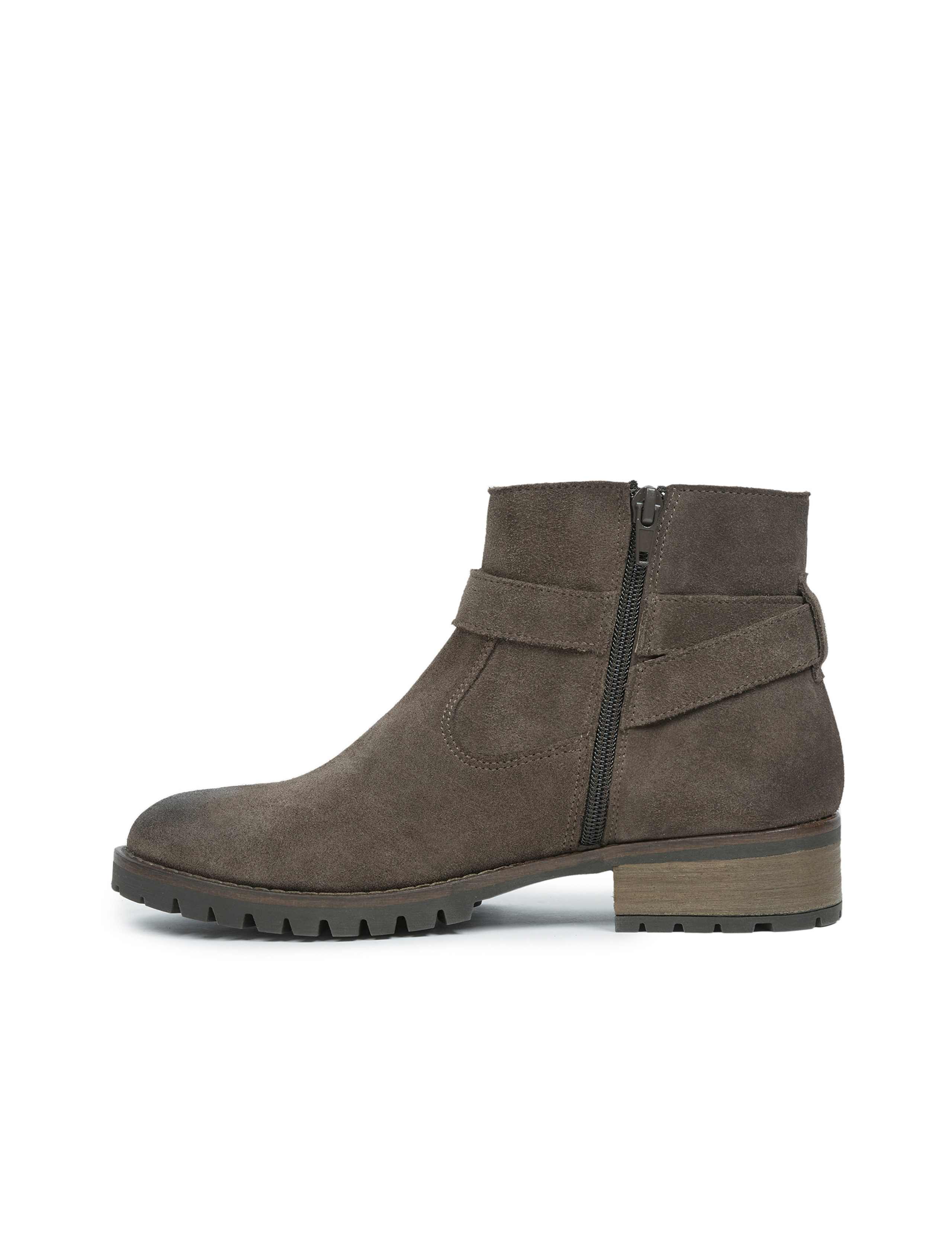 Suede Block Heel Ankle Boots 4 of 7