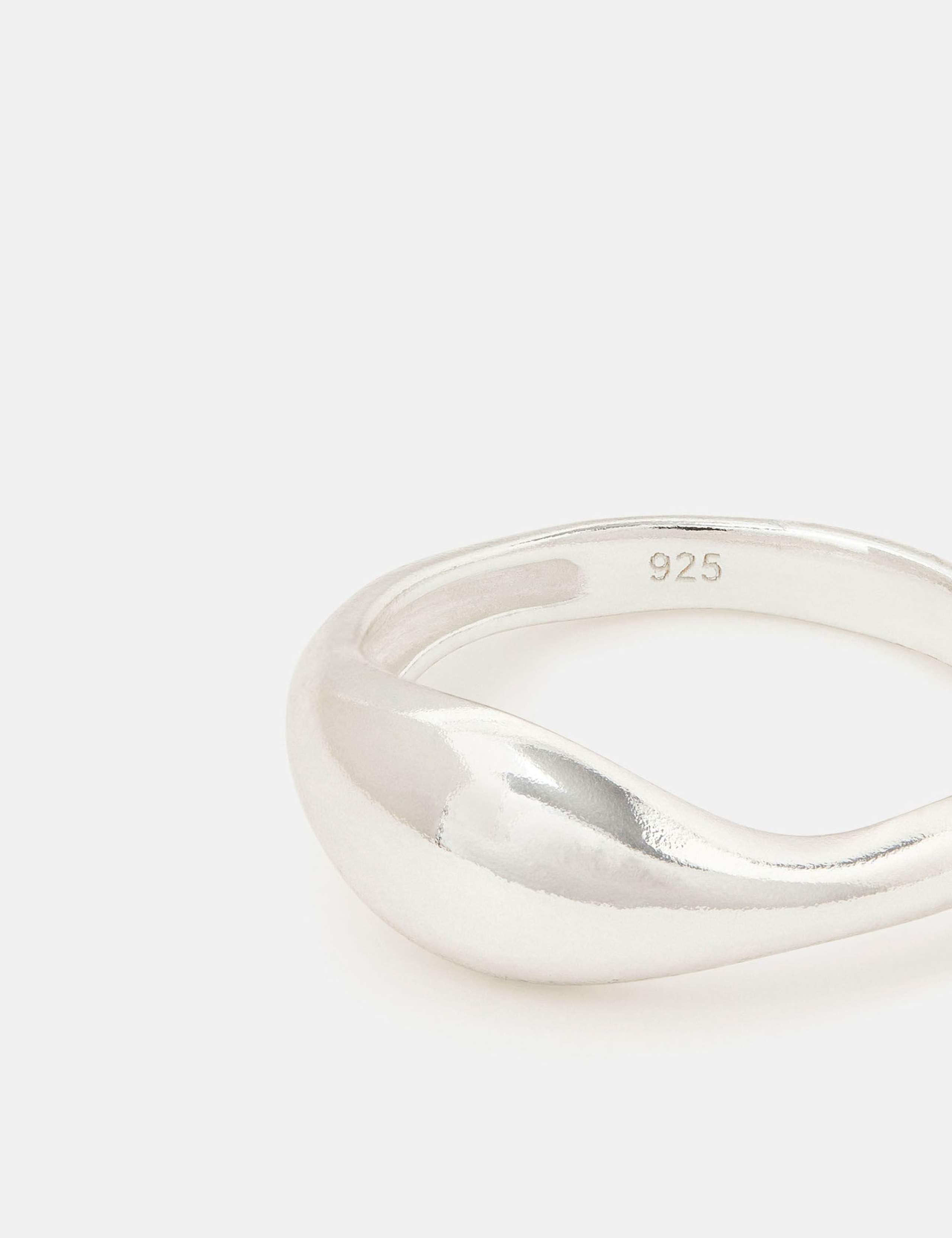 Sterling Silver Molten Ring 2 of 2