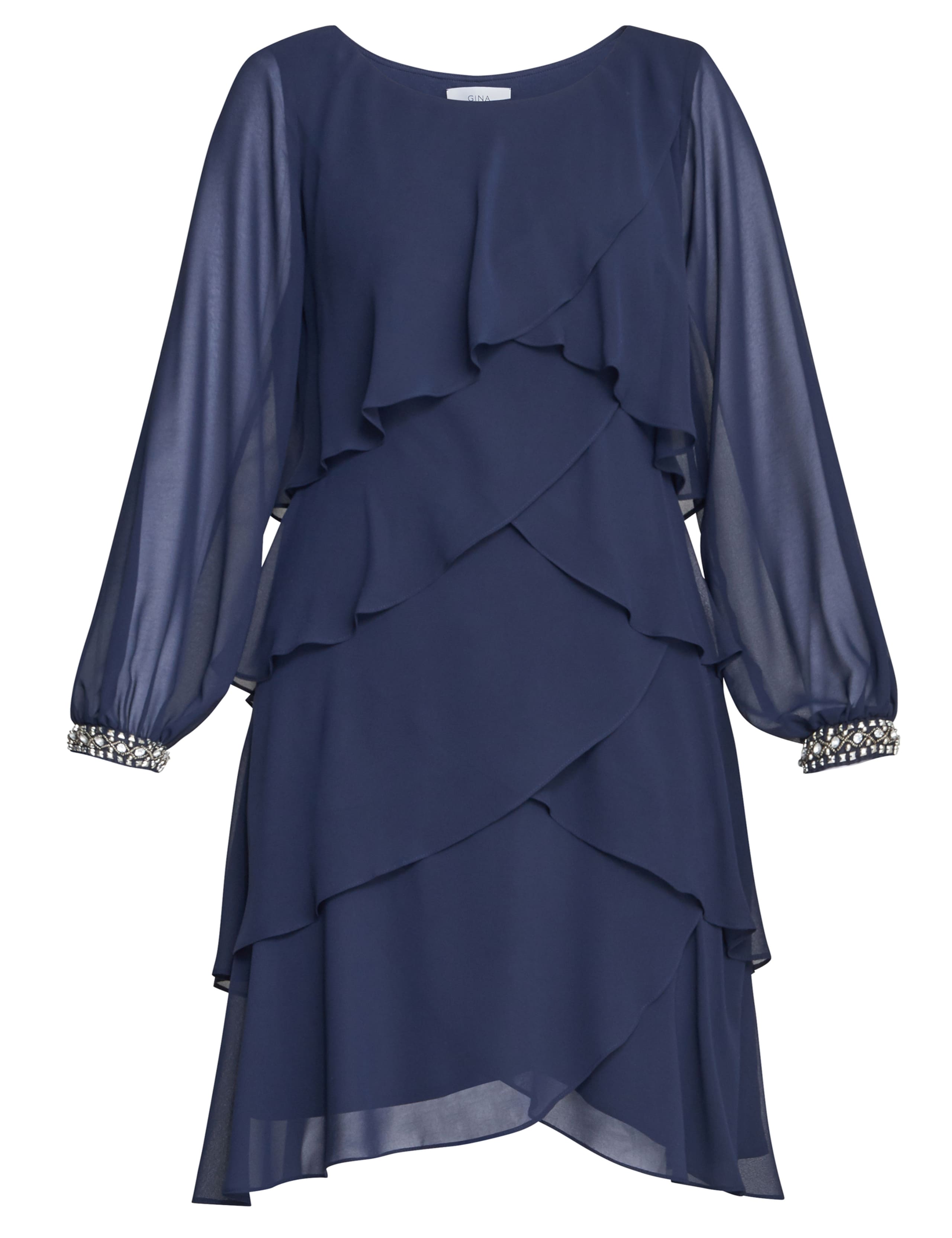 Embellished Knee Length Tiered Dress 2 of 5