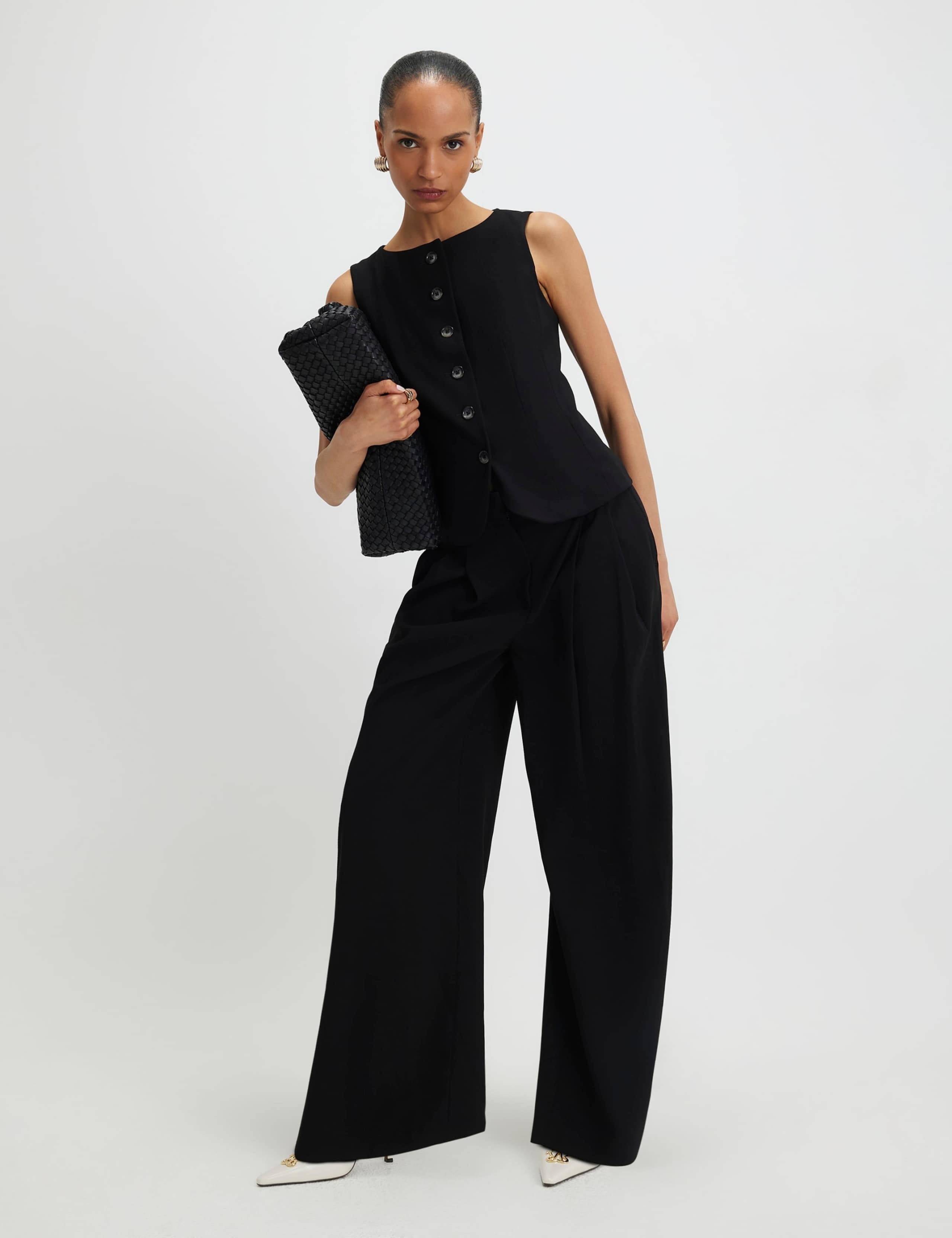 Tailored Wide Leg Trousers 4 of 4