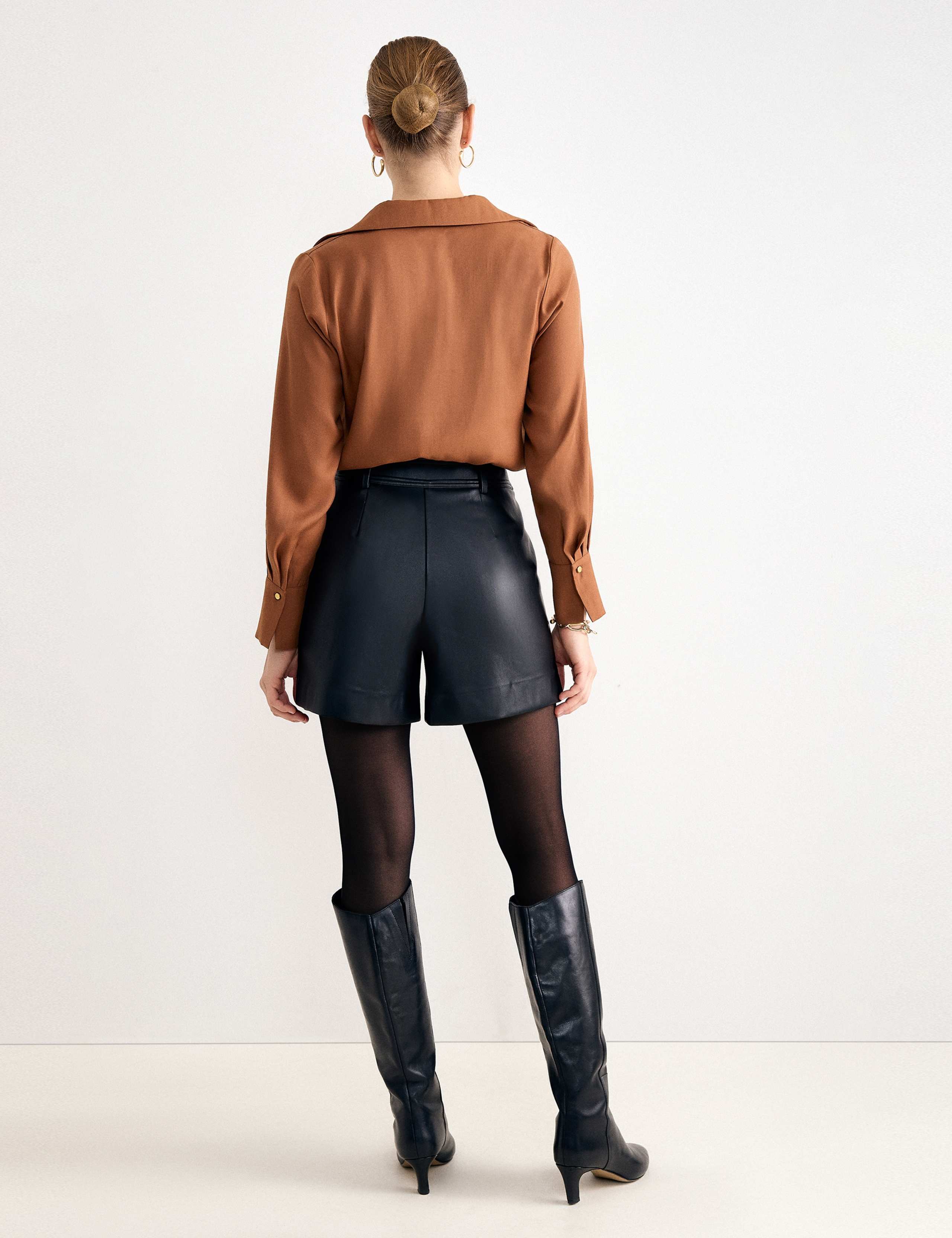Faux Leather Shorts 4 of 7