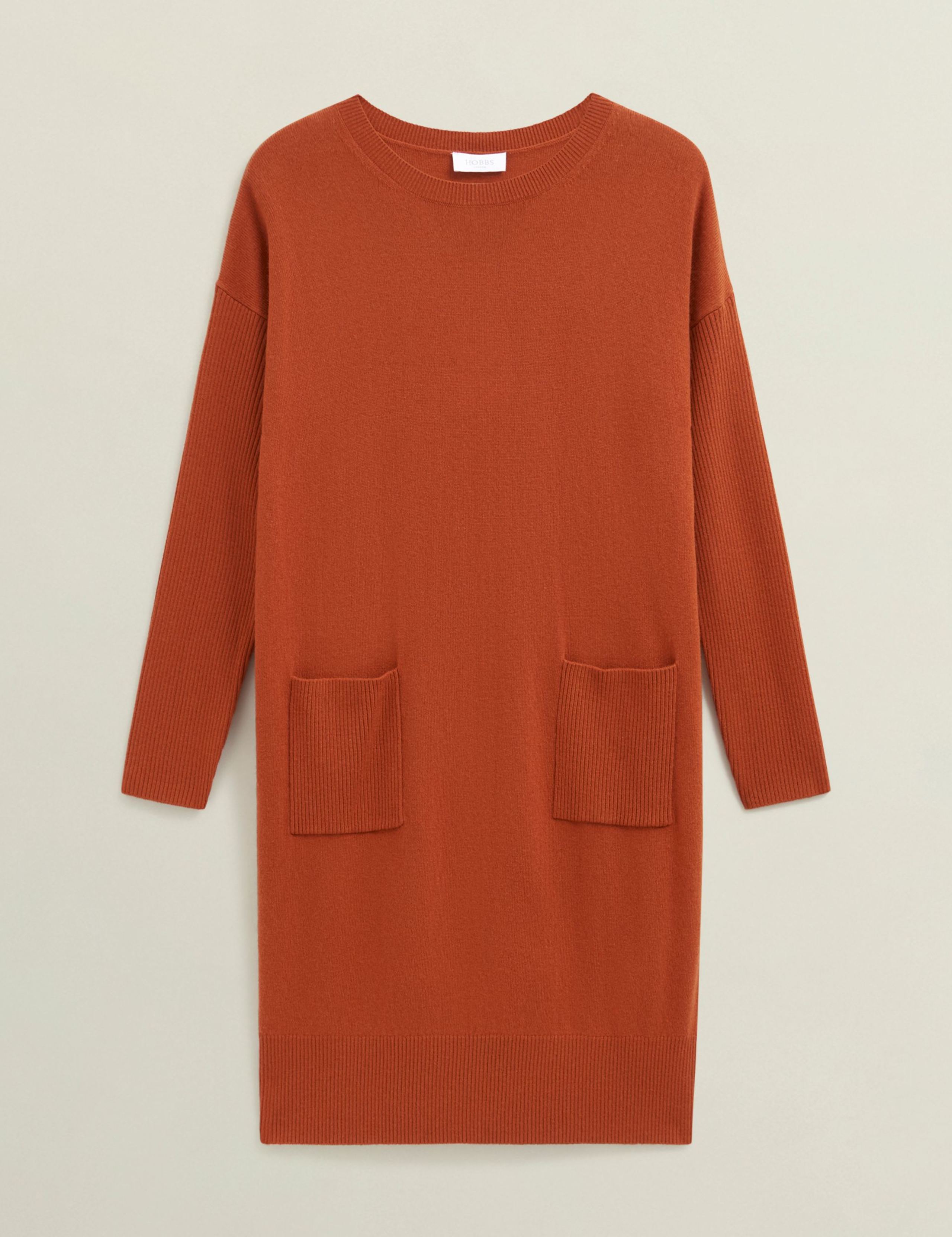 Merino Wool Blend Knee Length Jumper Dress 2 of 4