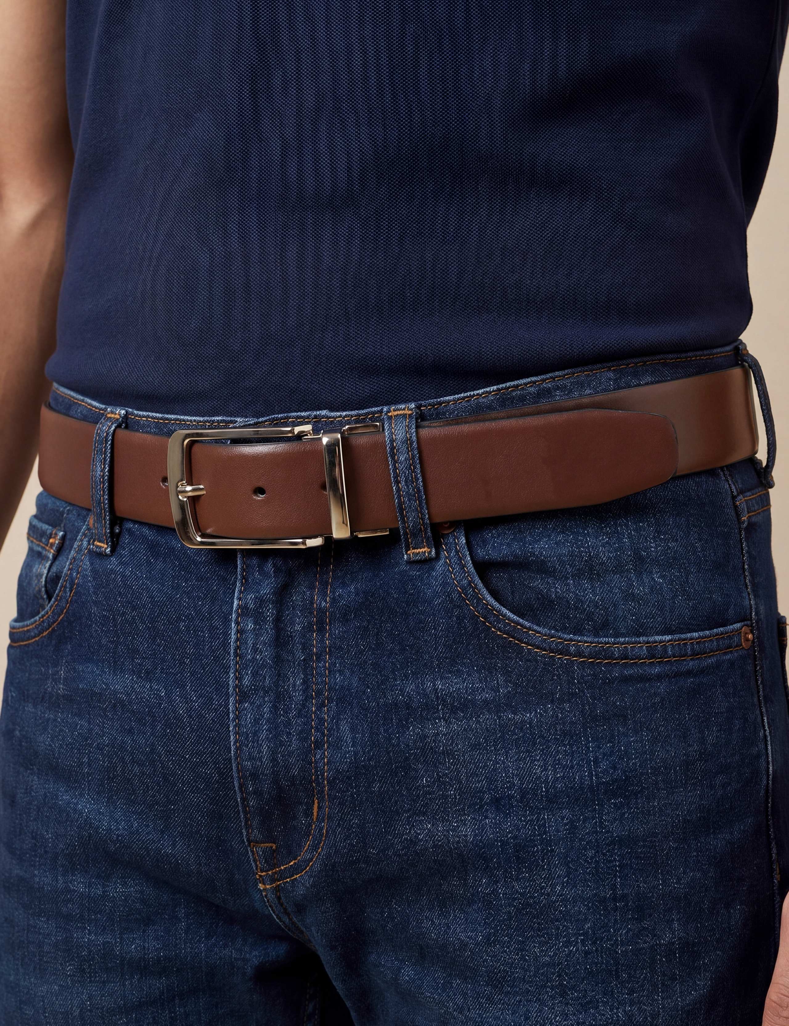 Reversible Leather Belt 1 of 3