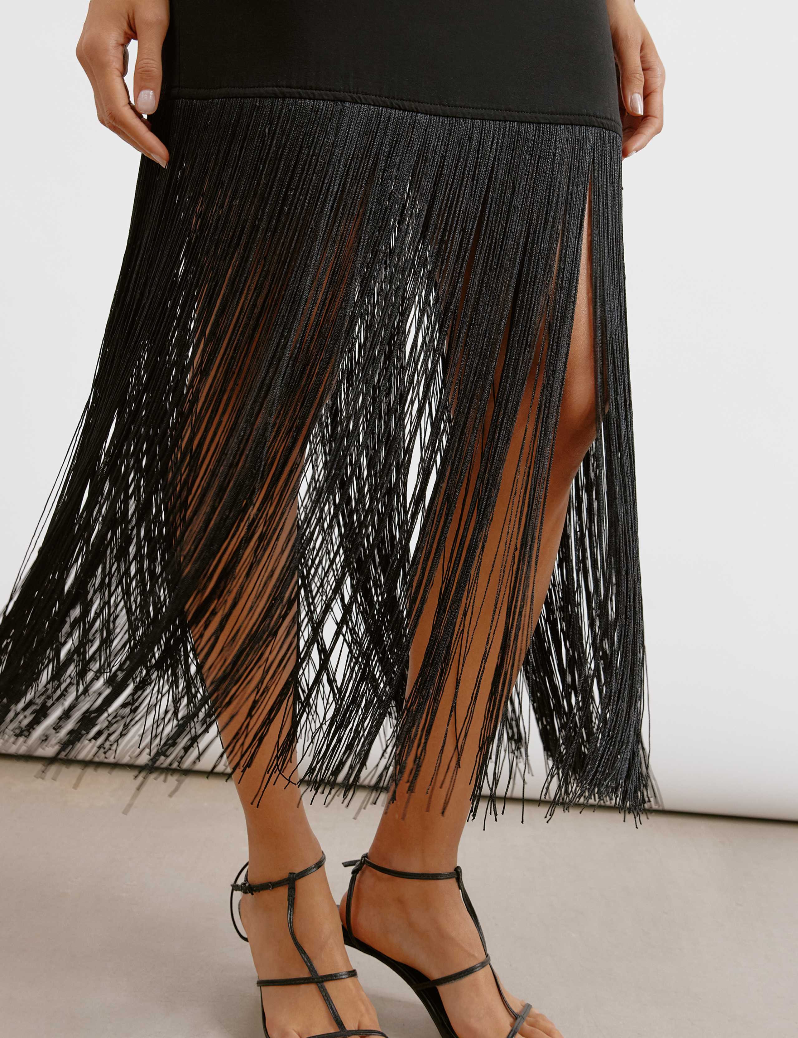 Funnel Neck Midi Bodycon Dress 3 of 4