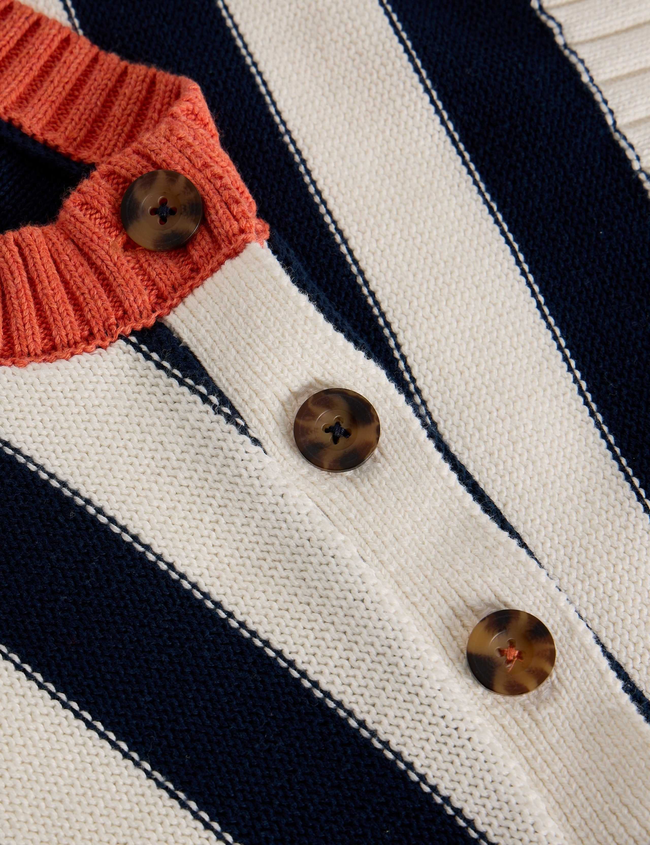 Pure Cotton Colour Block Striped Jumper 6 of 6