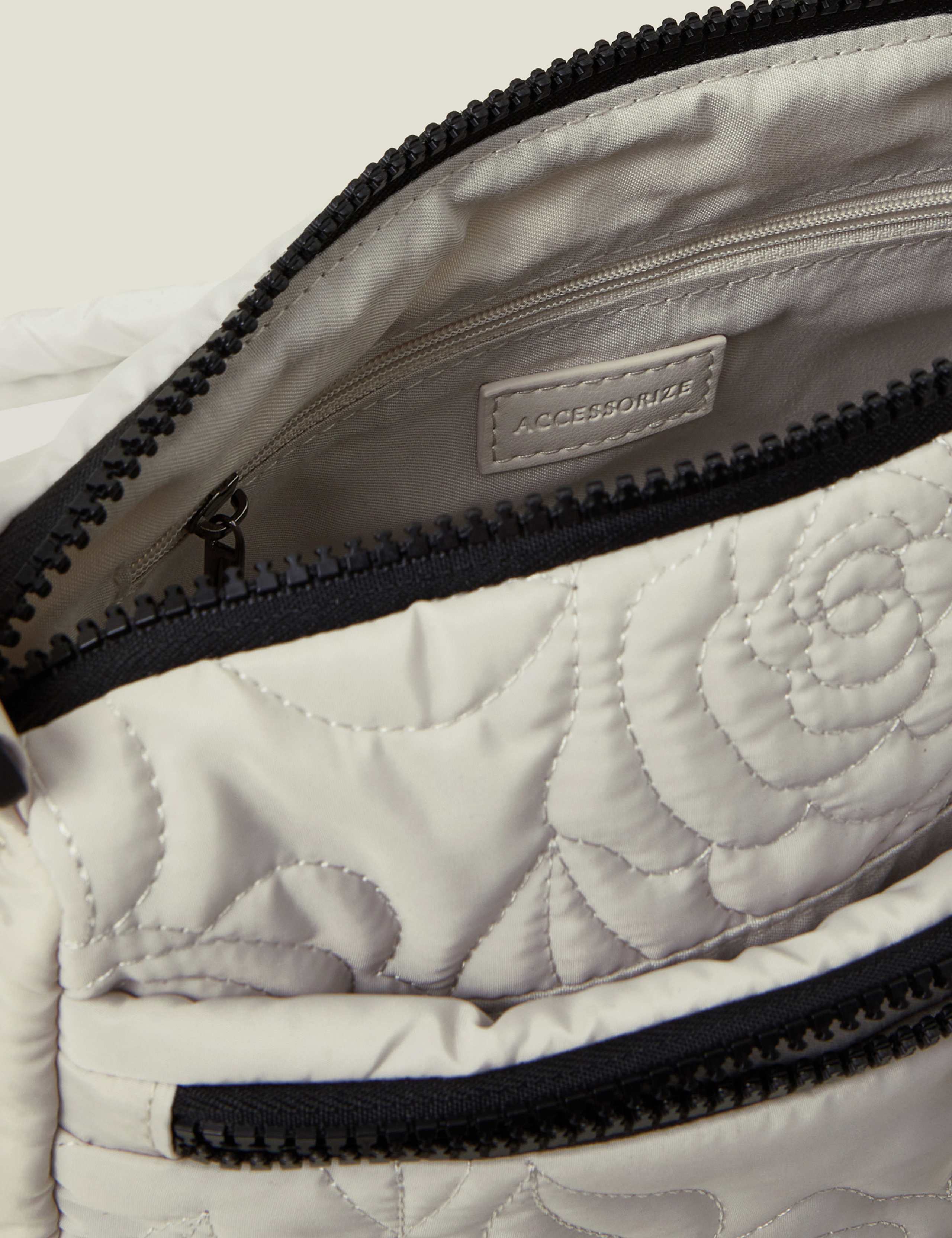 Nylon Floral Quilted Camera Bag 2 of 5