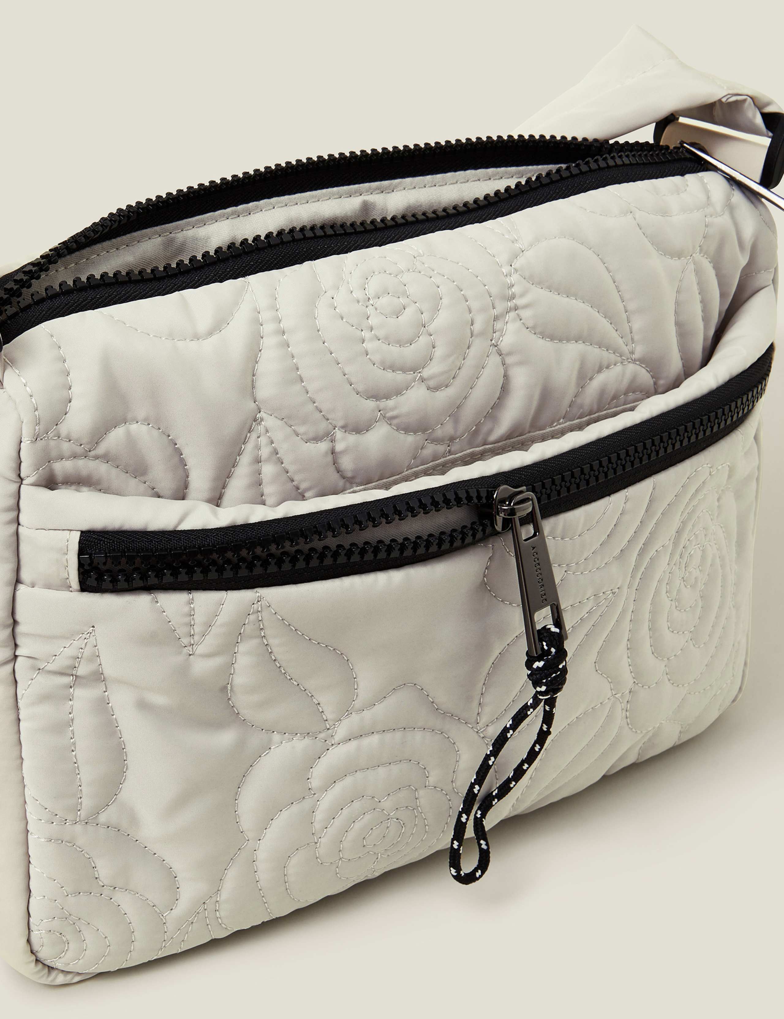 Nylon Floral Quilted Camera Bag 3 of 5