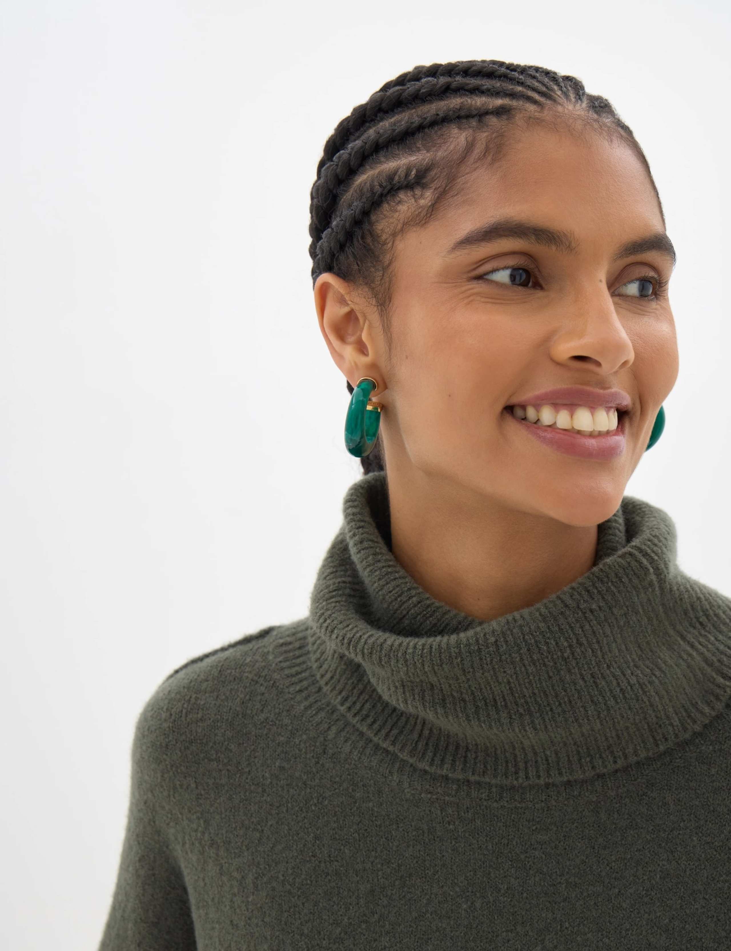 Wool Blend Roll Neck Jumper 3 of 5