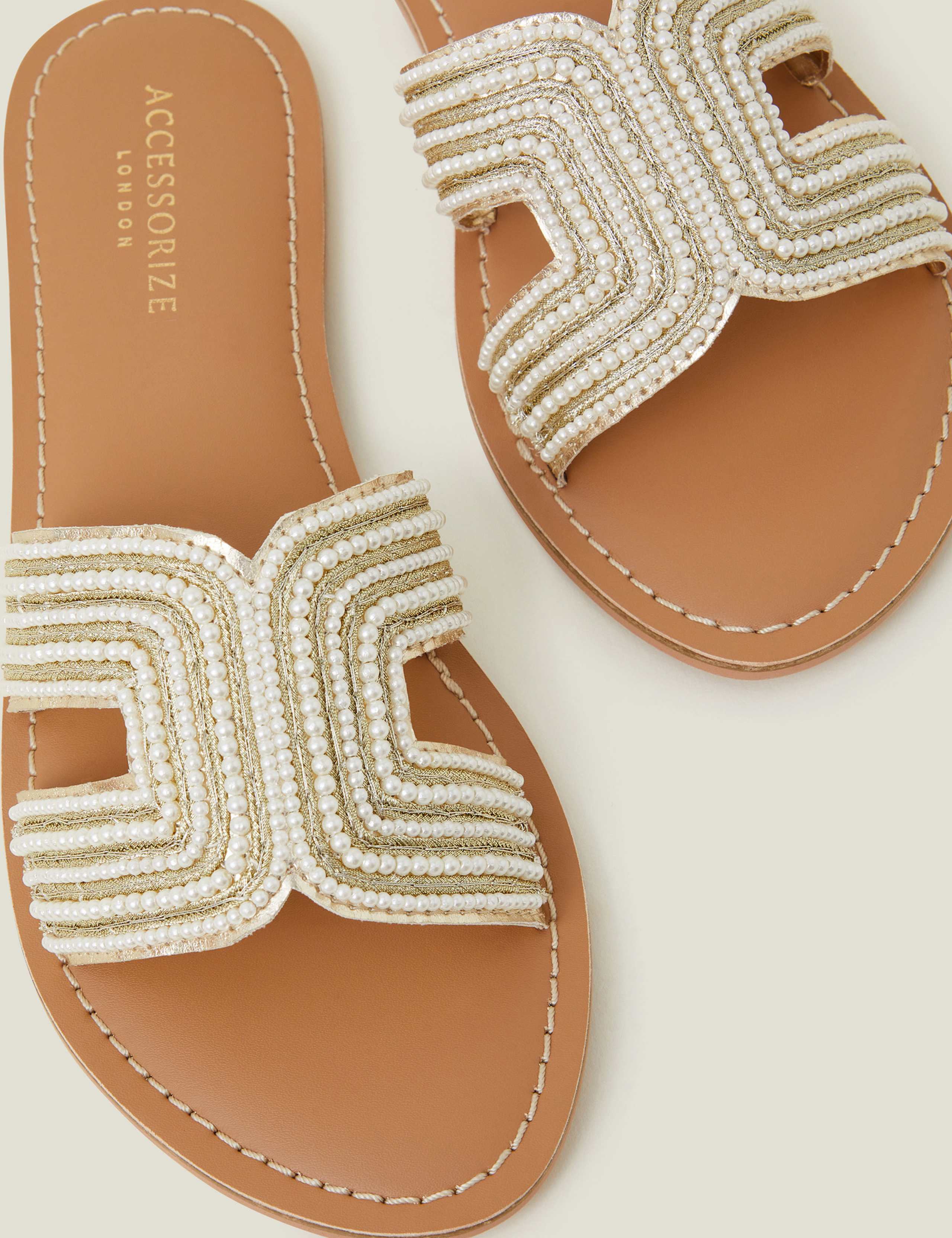 Beaded Flat Sliders 4 of 4
