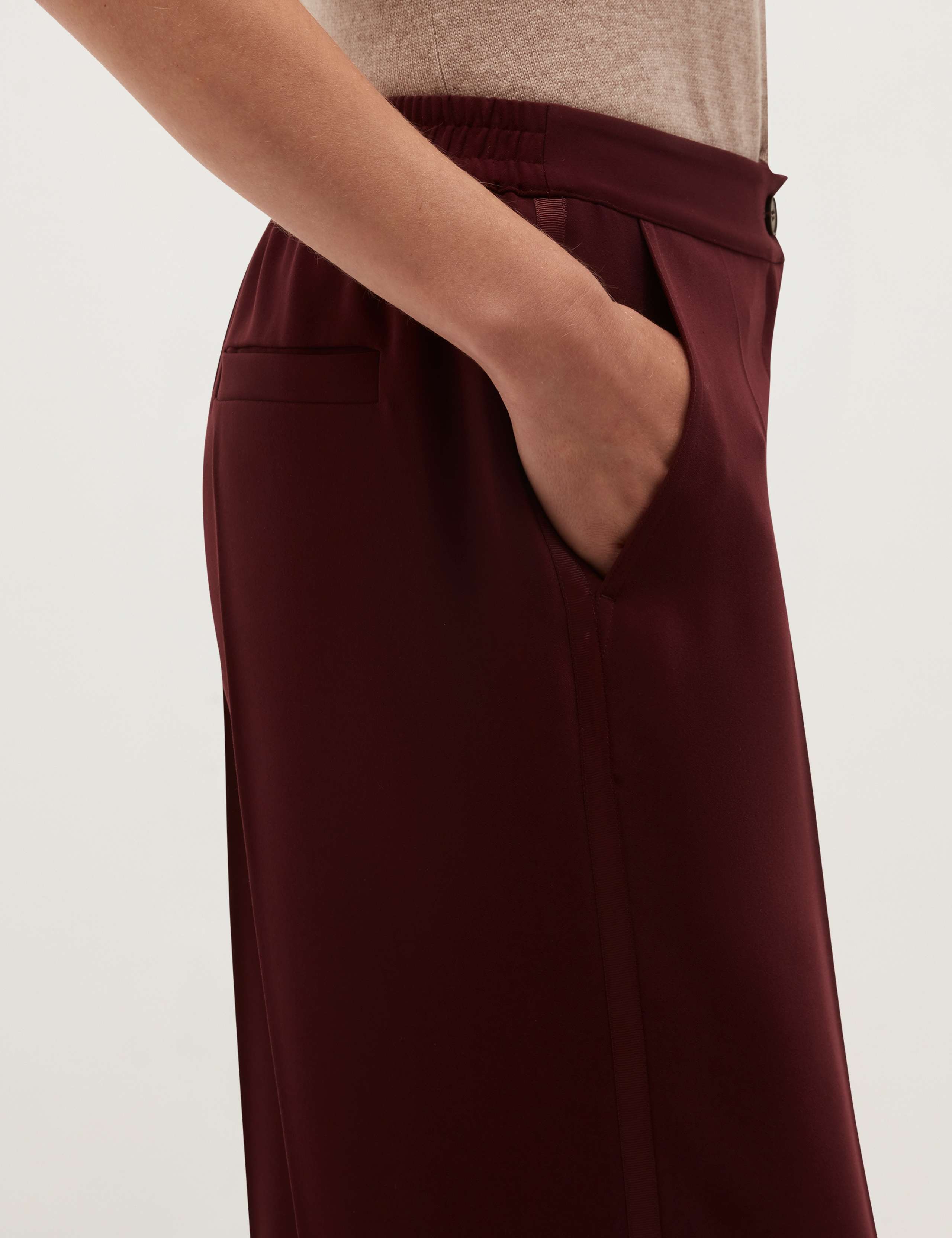 Elasticated Waist Wide Leg Trousers 4 of 5