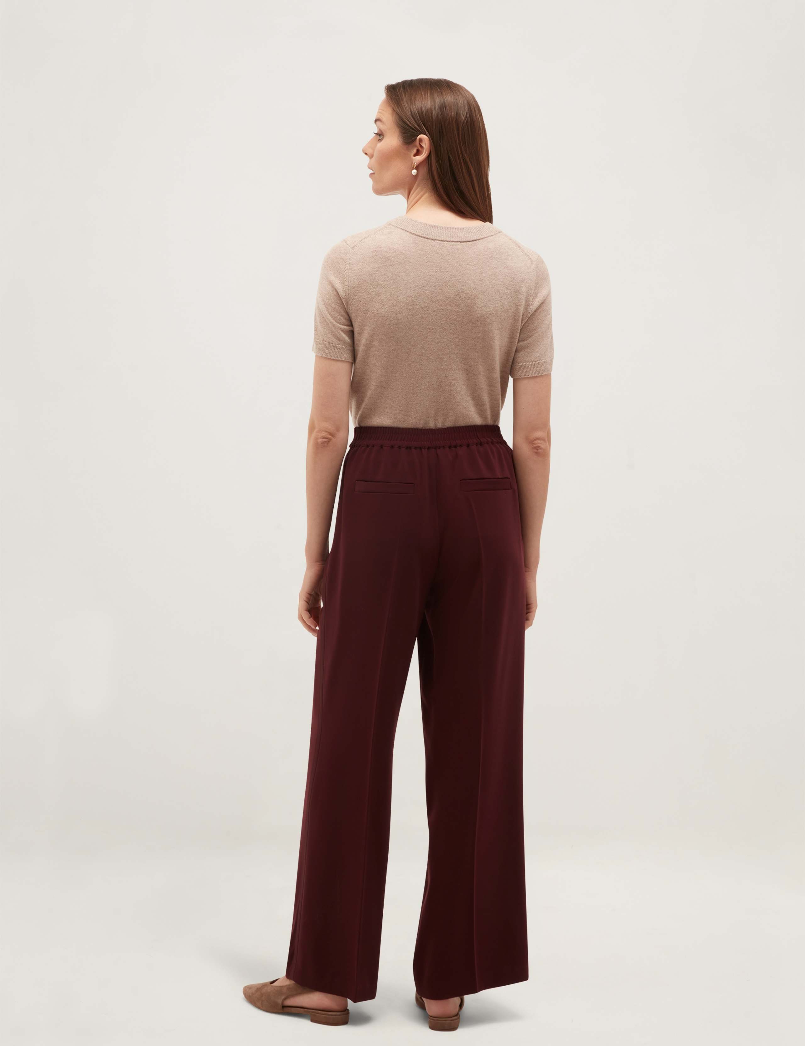 Elasticated Waist Wide Leg Trousers 5 of 5