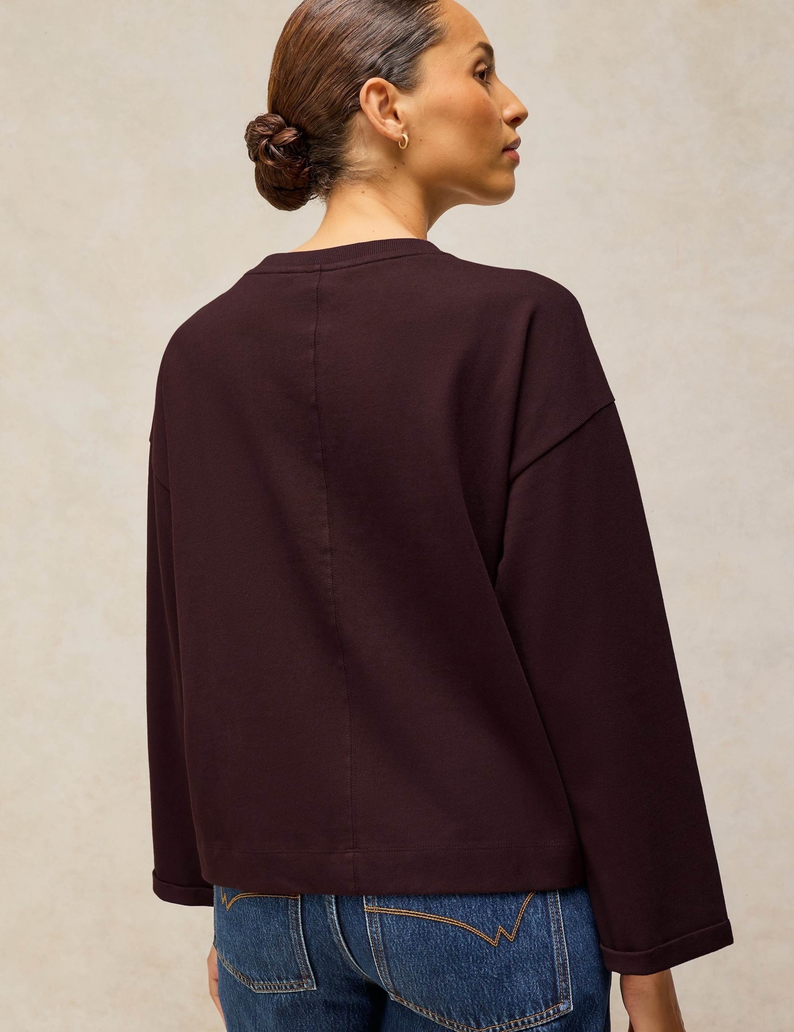Pure Cotton Ribbed Button Through T-Shirt 4 of 6