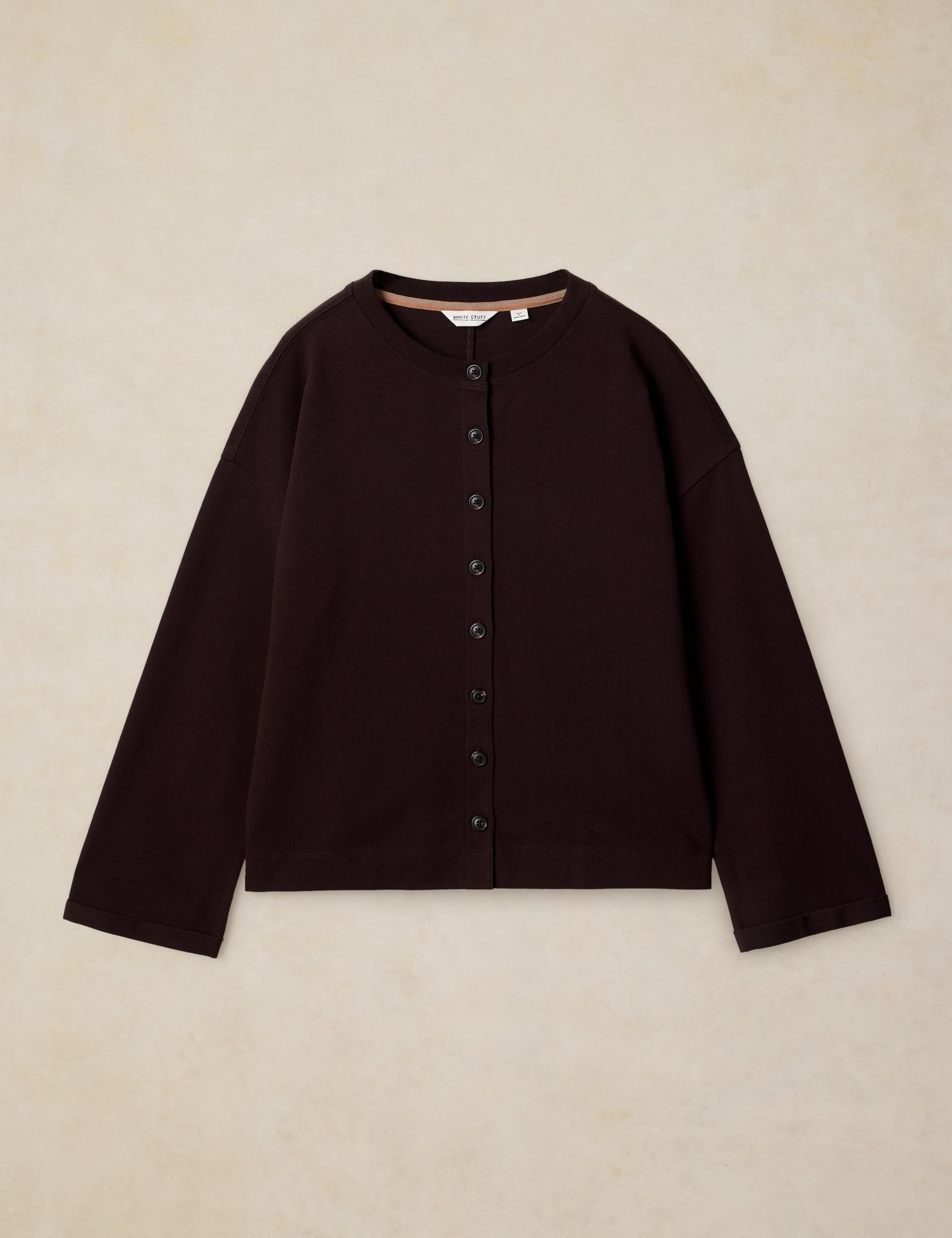 Pure Cotton Ribbed Button Through T-Shirt 2 of 6
