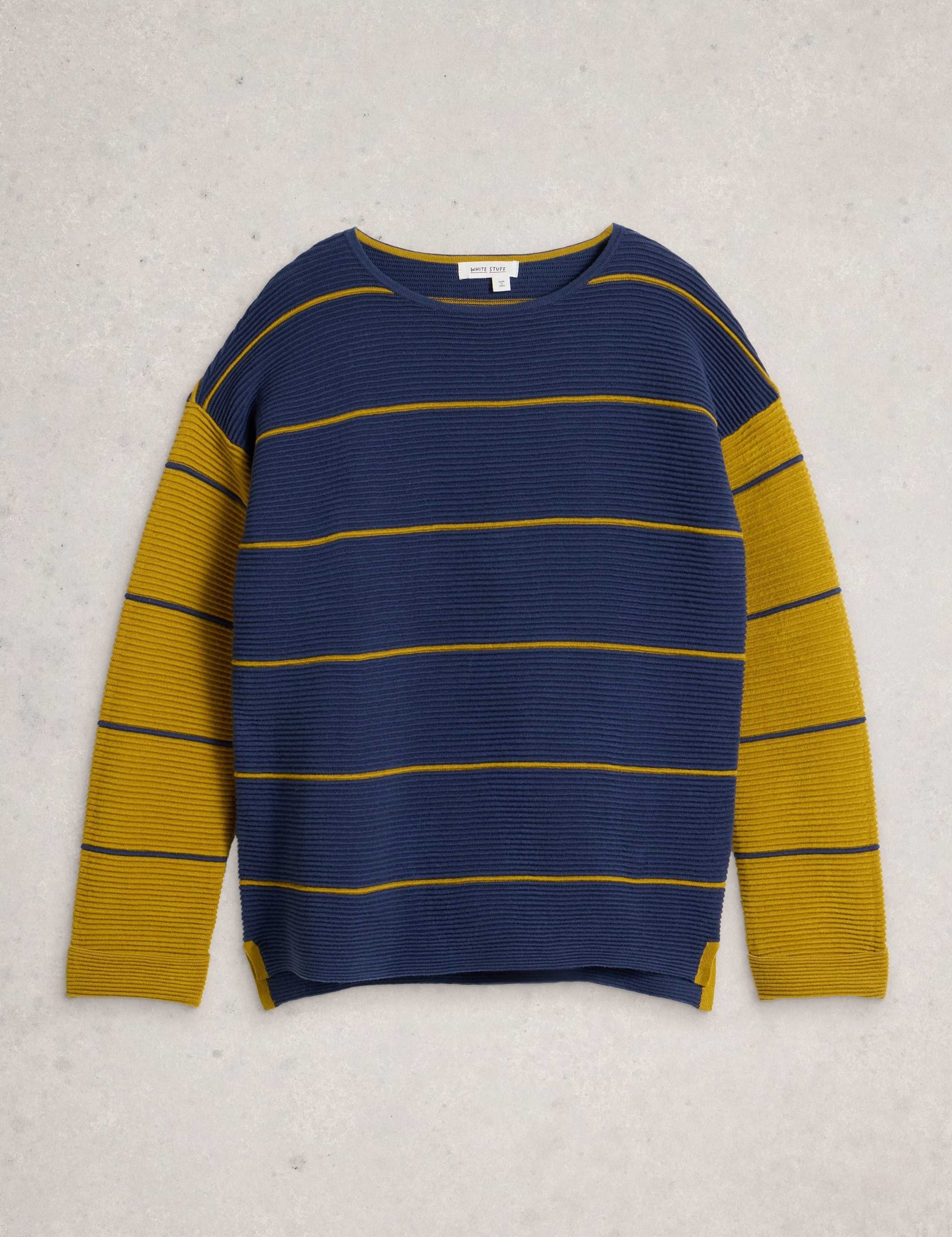 Pure Cotton Colour Block Striped Jumper 2 of 6