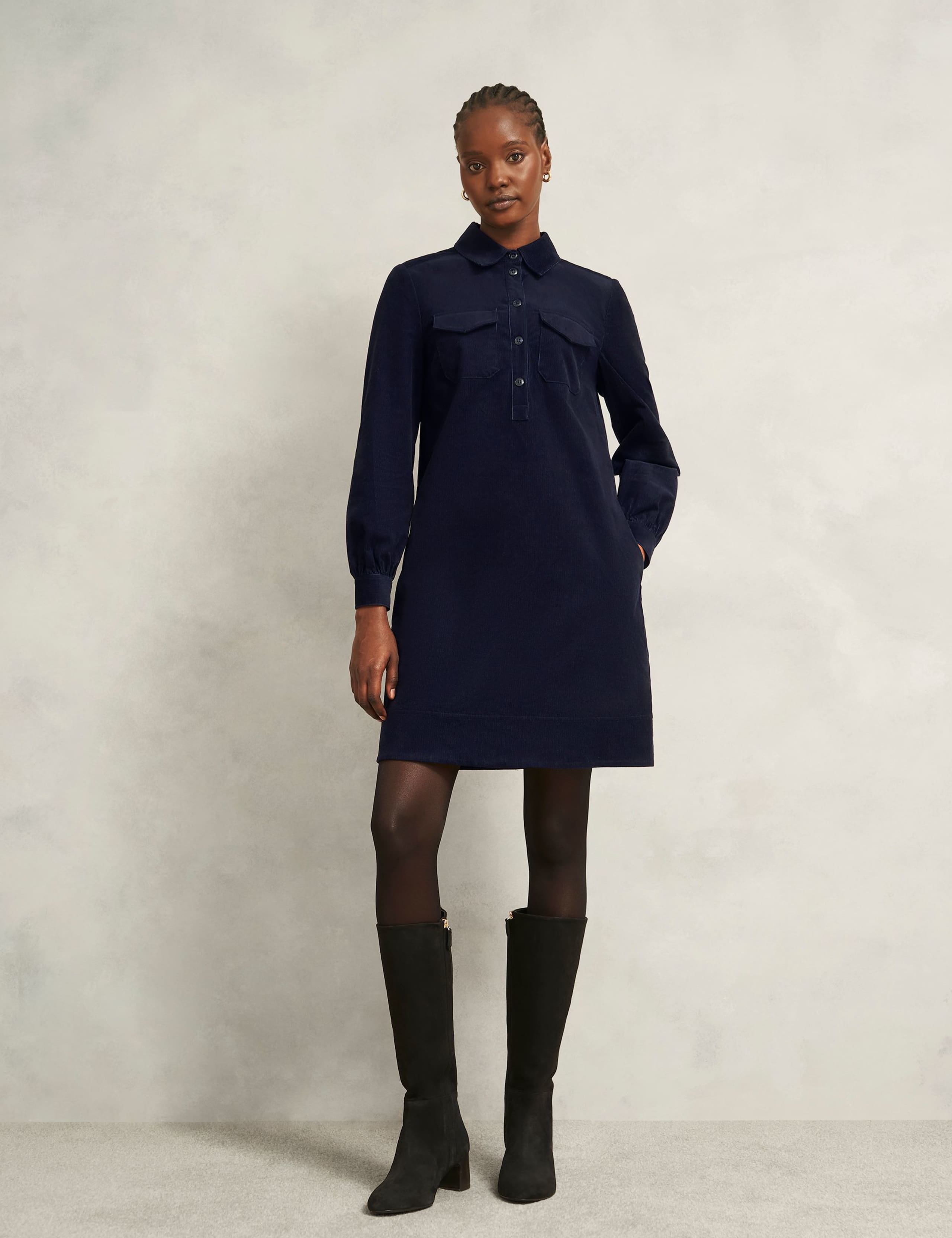 Cotton Rich Mini Shirt Dress 4 of 6