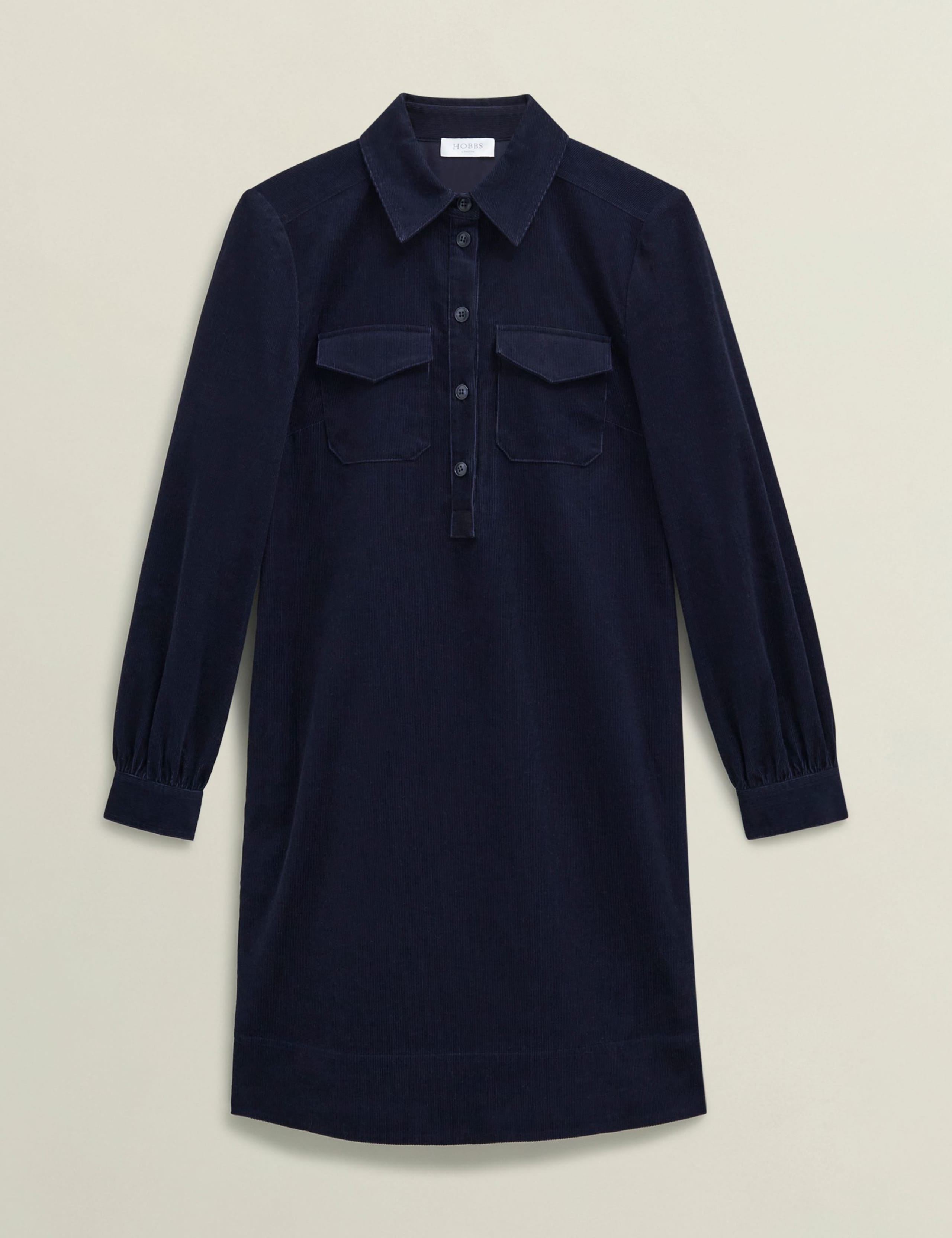 Cotton Rich Mini Shirt Dress 2 of 6