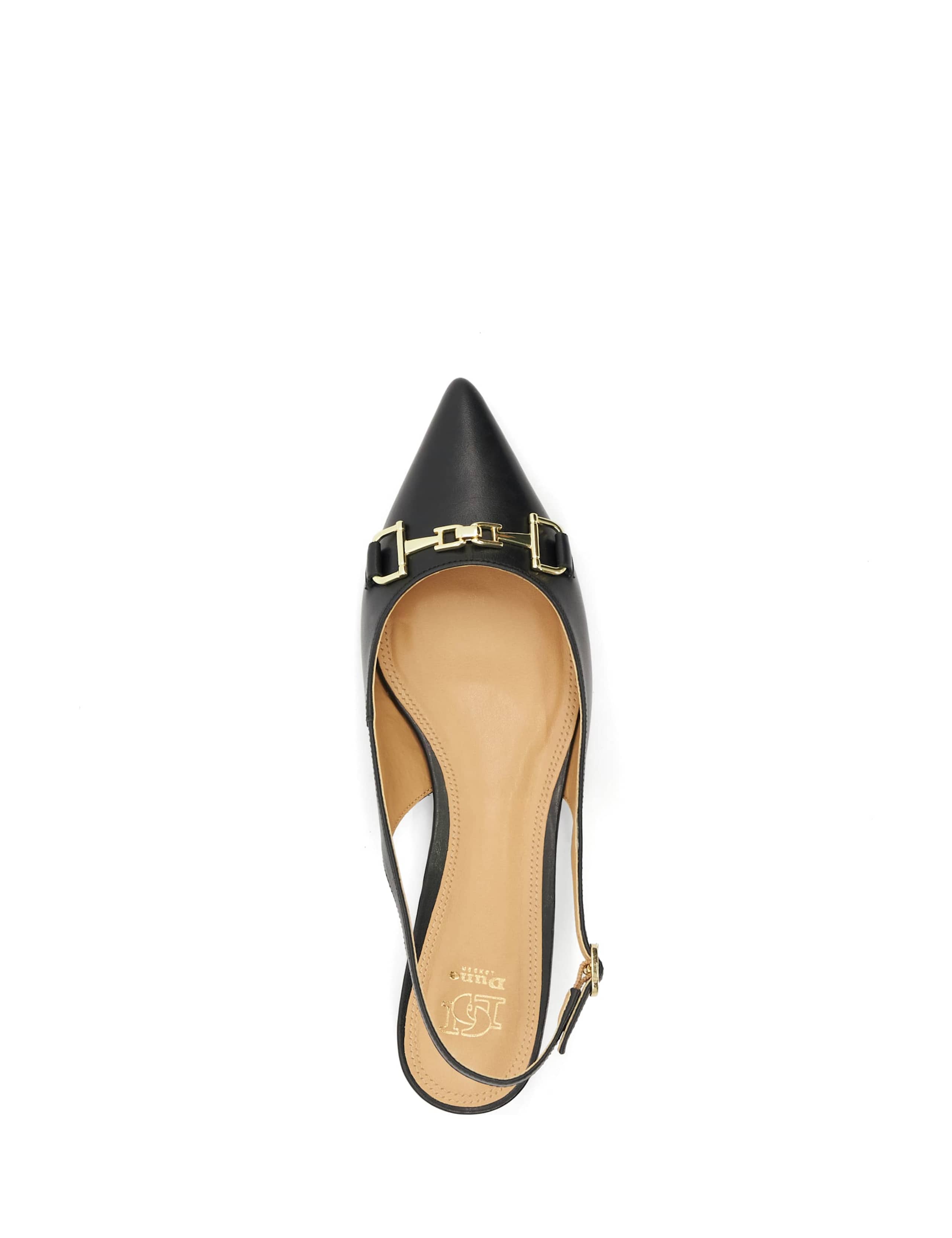 Leather Buckle Flat Pointed Ballet Pumps 4 of 5