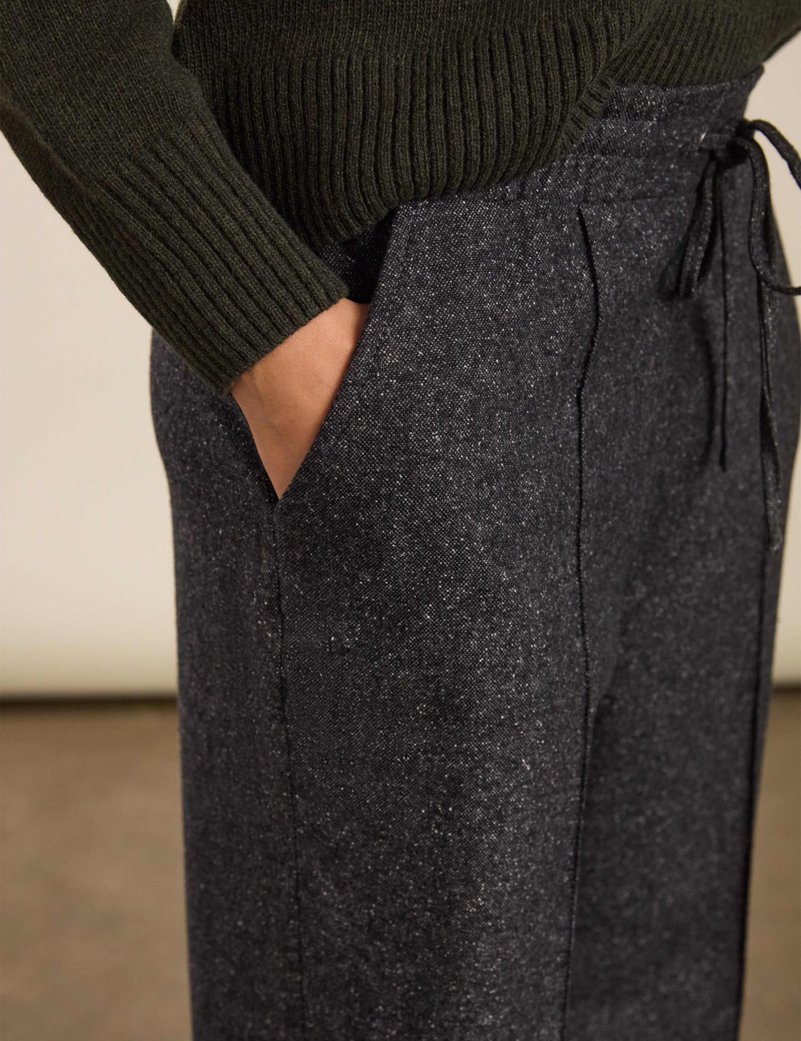 Wide Leg Trousers with Wool 3 of 5