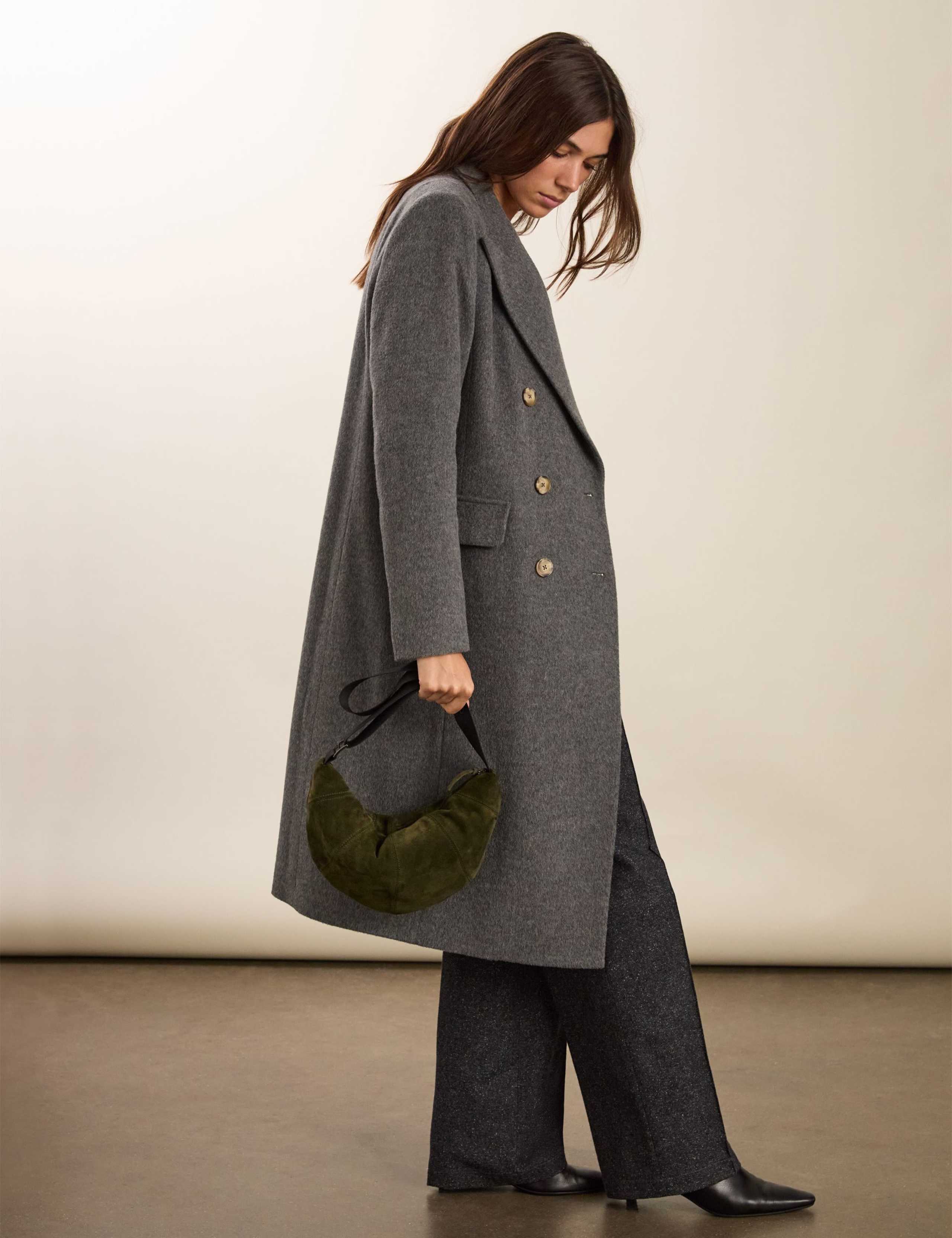 Wide Leg Trousers with Wool 4 of 5
