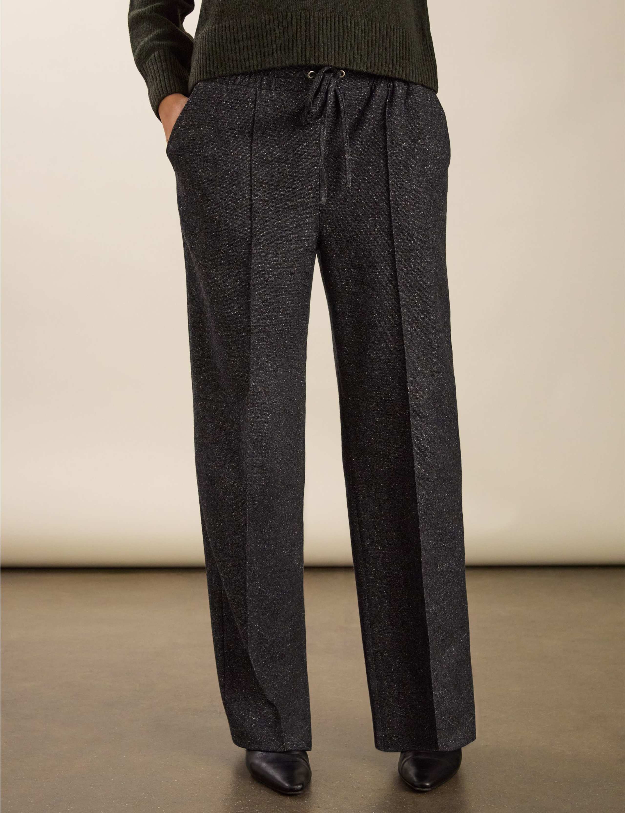 Wide Leg Trousers with Wool 5 of 5