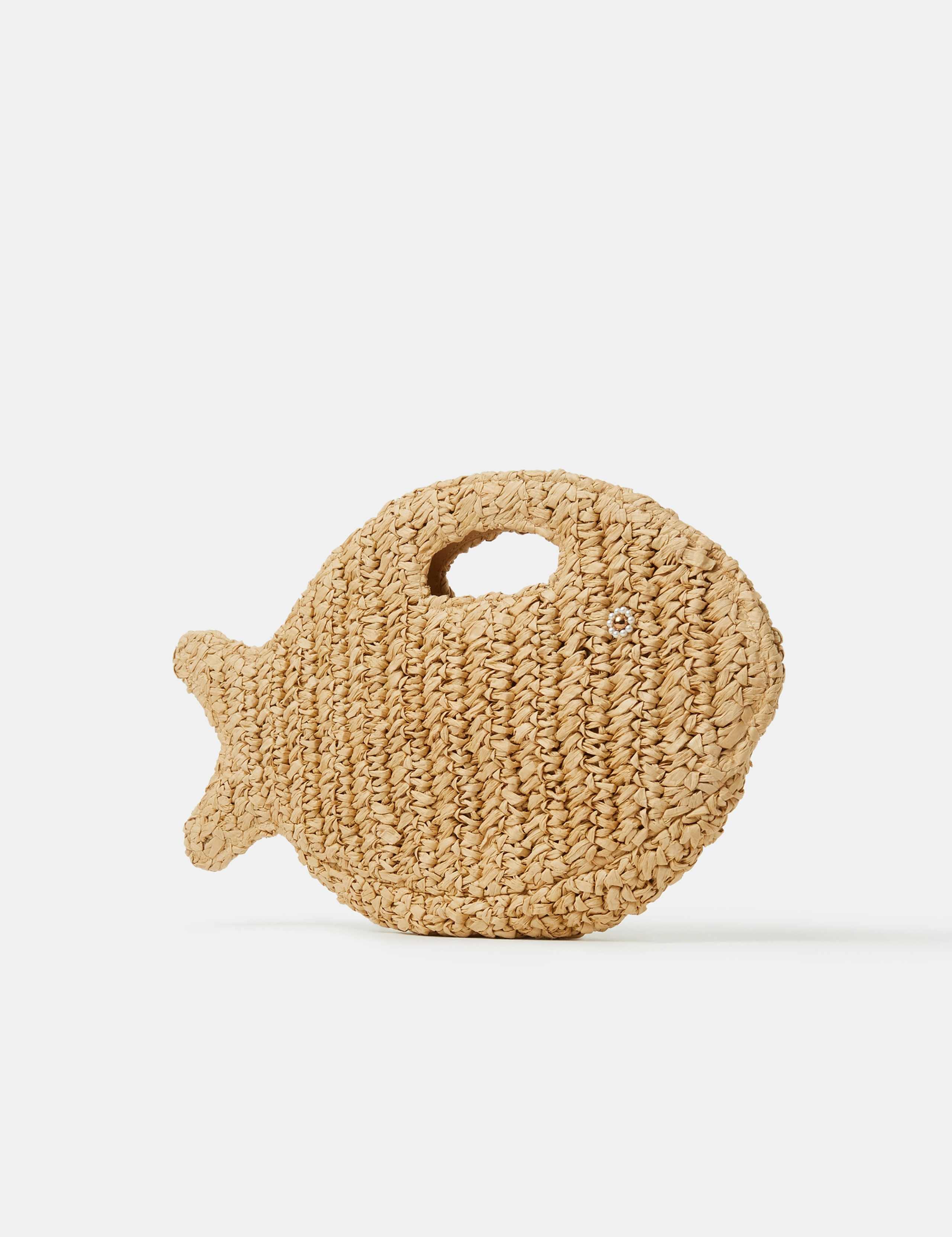 Raffia Fish Clutch Bag 3 of 5