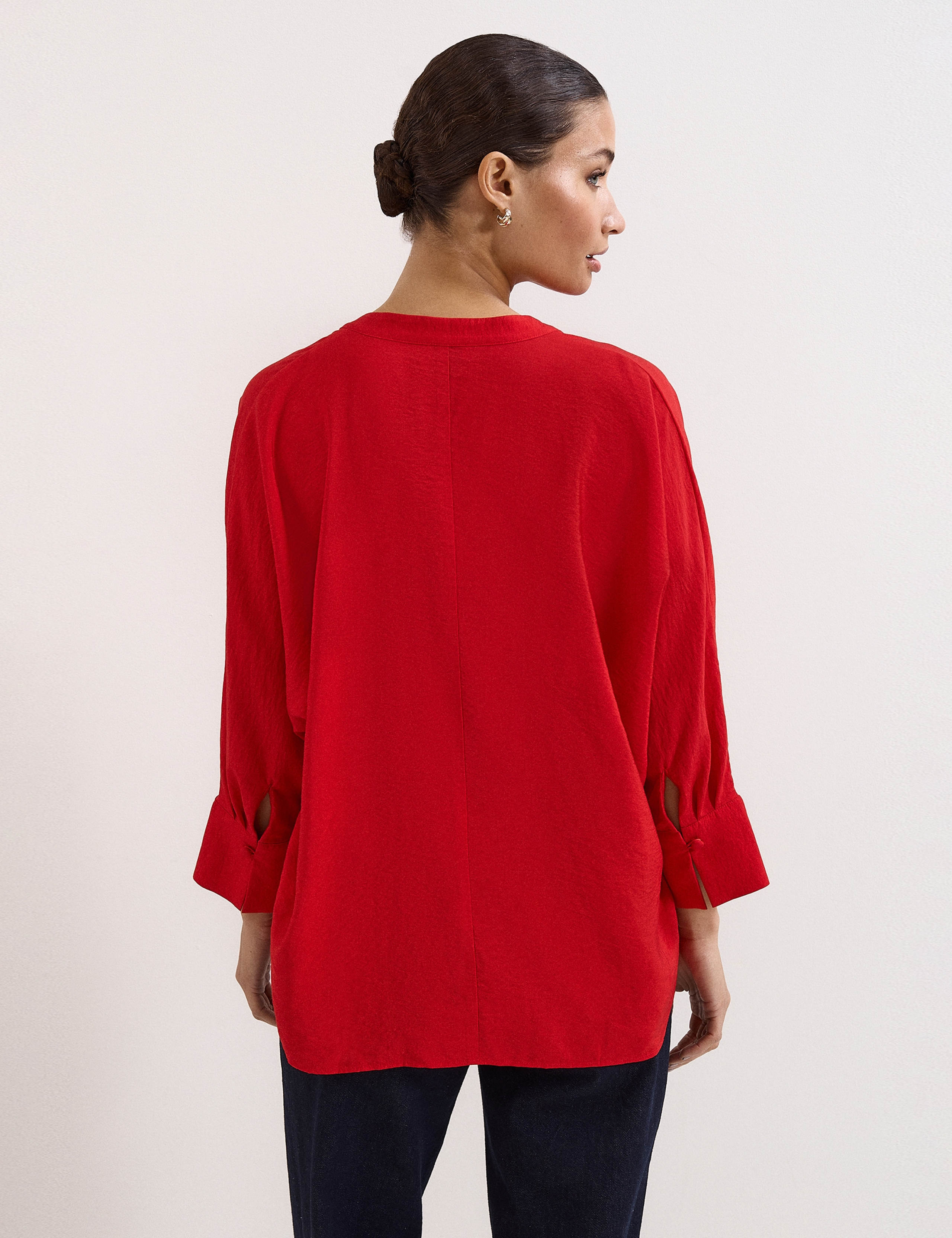 Cynthia V-Neck Relaxed Blouse 3 of 5