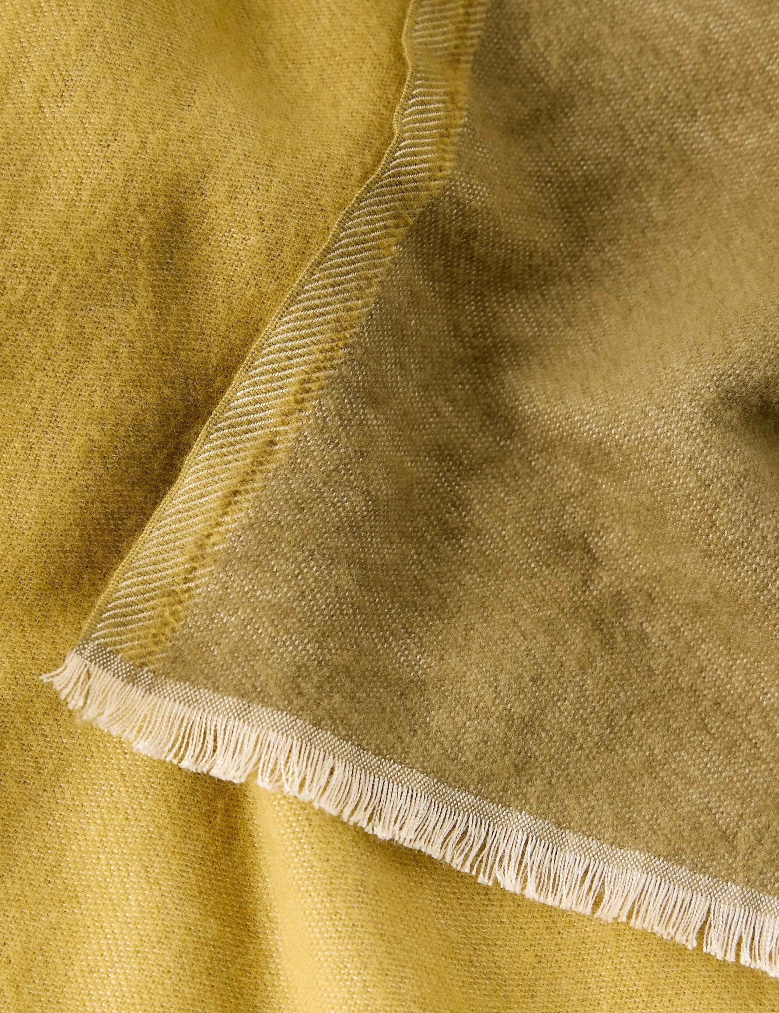 Cotton Rich Fringed Striped Scarf 3 of 3