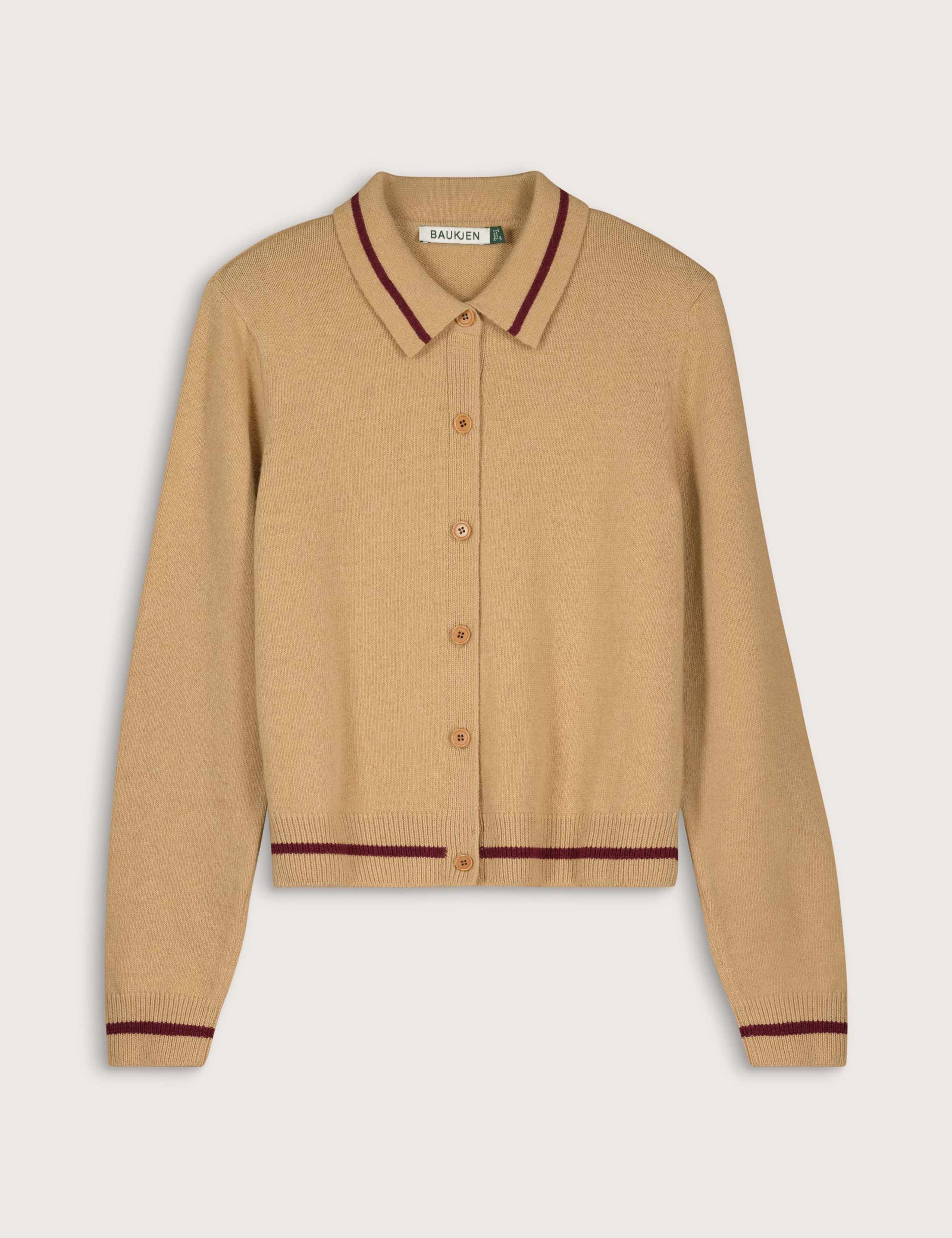 Wool Rich Collared Button Front Cardigan 2 of 5