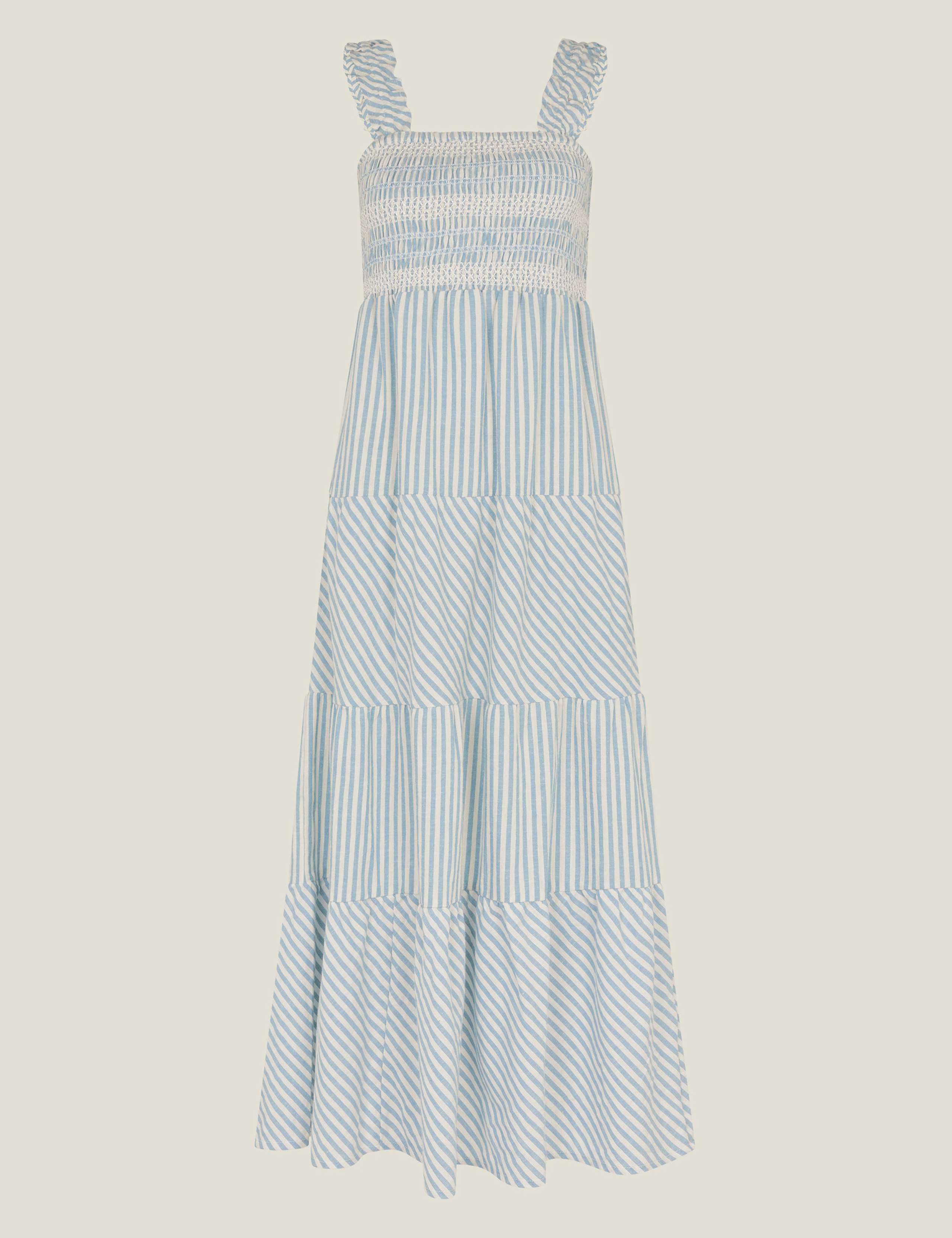 Pure Cotton Striped Maxi Beach Dress 2 of 4